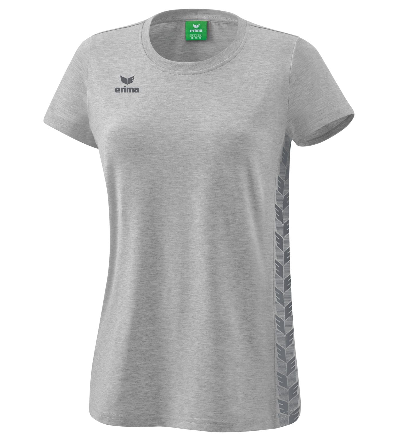 Erima Essential Team T-shirt Lichtgrijs gemêleerd/leigrijs