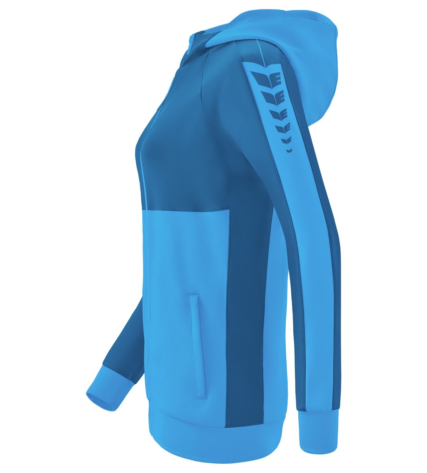 Erima Six Wings Training Jacket With Hood Curaçao/mykonos