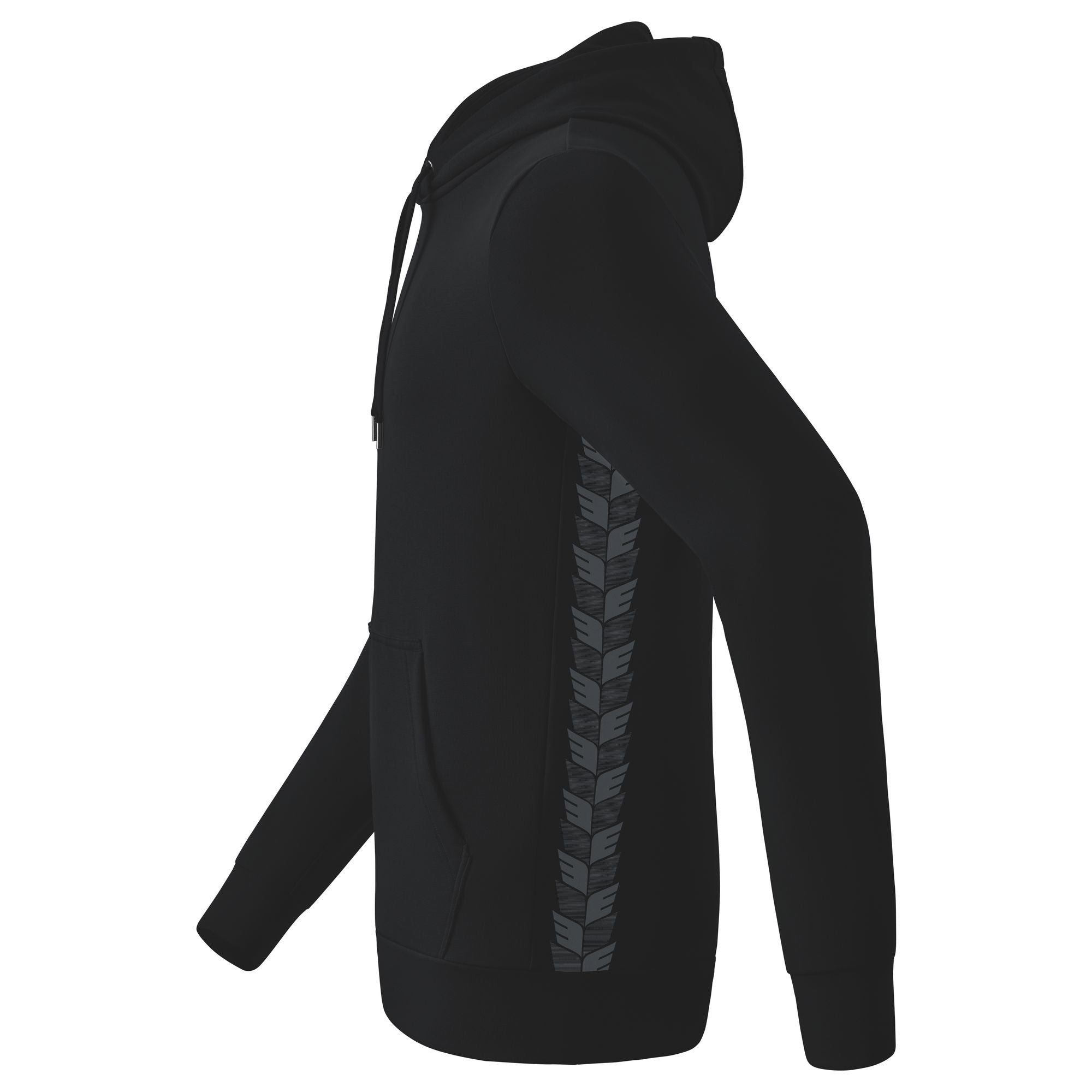 Erima Essential Team Hoody preto/cinza ardósia júnior