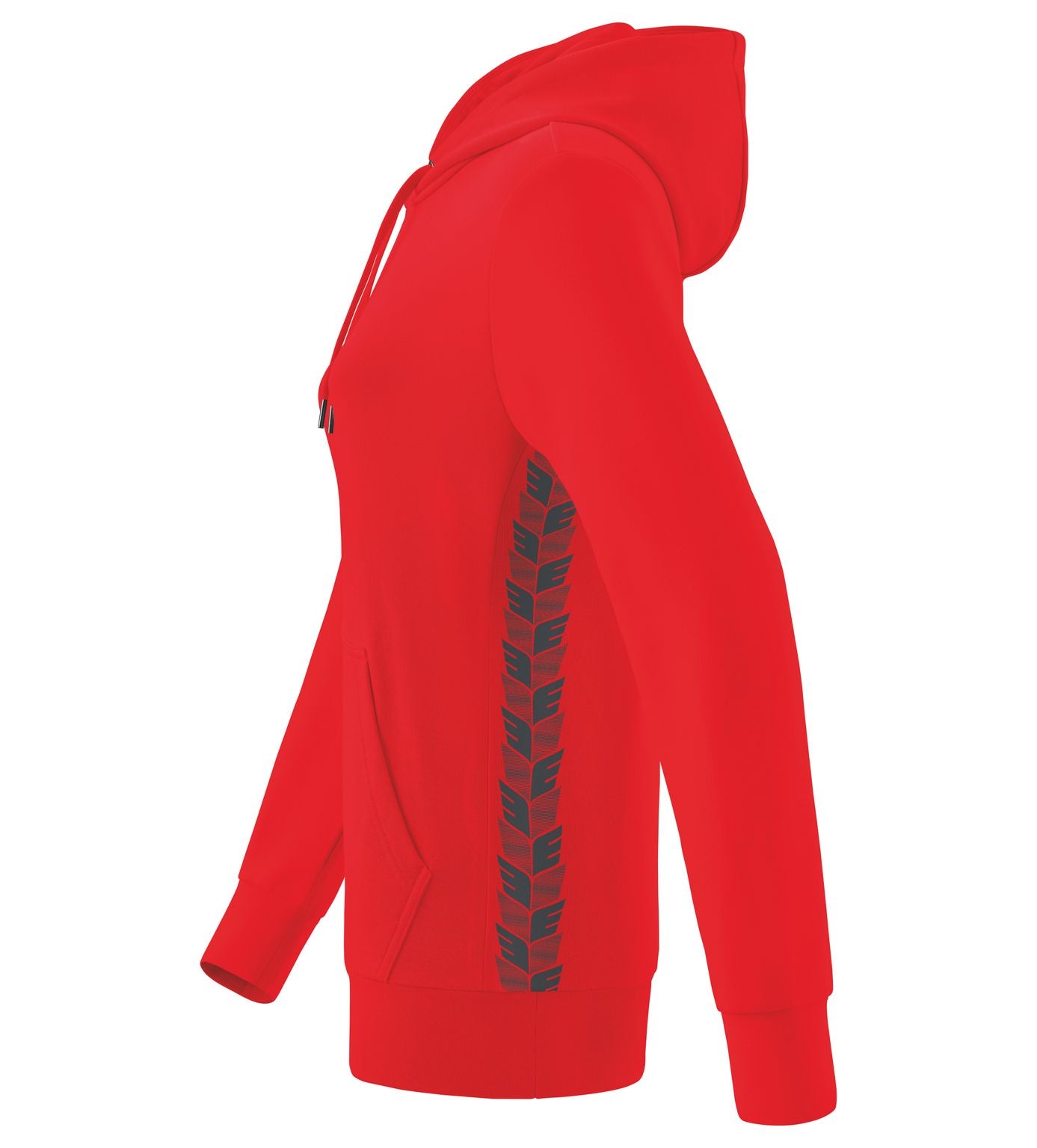 Erima Essential Team Hoody Red/břidlicově šedá