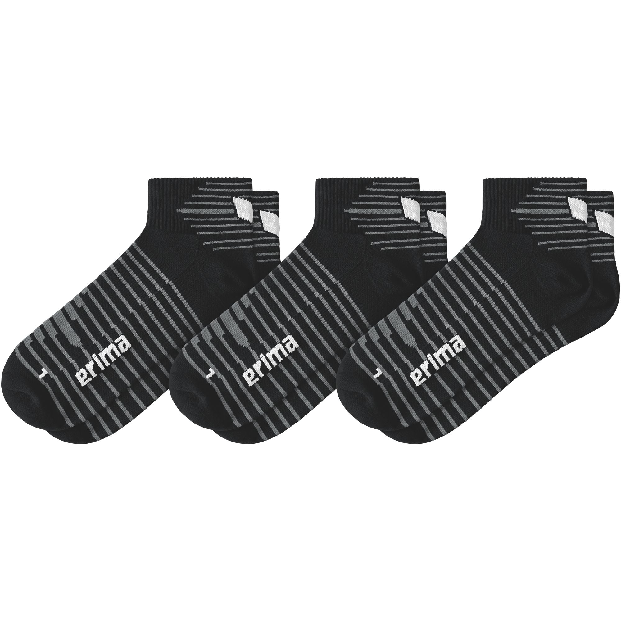 Calcetines Erima Pack 3 Cortos Negro