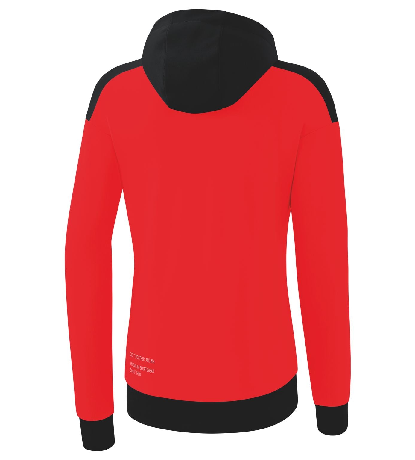 Erima Casaco de treino Change By Erima com capuz vermelho/preto/branco