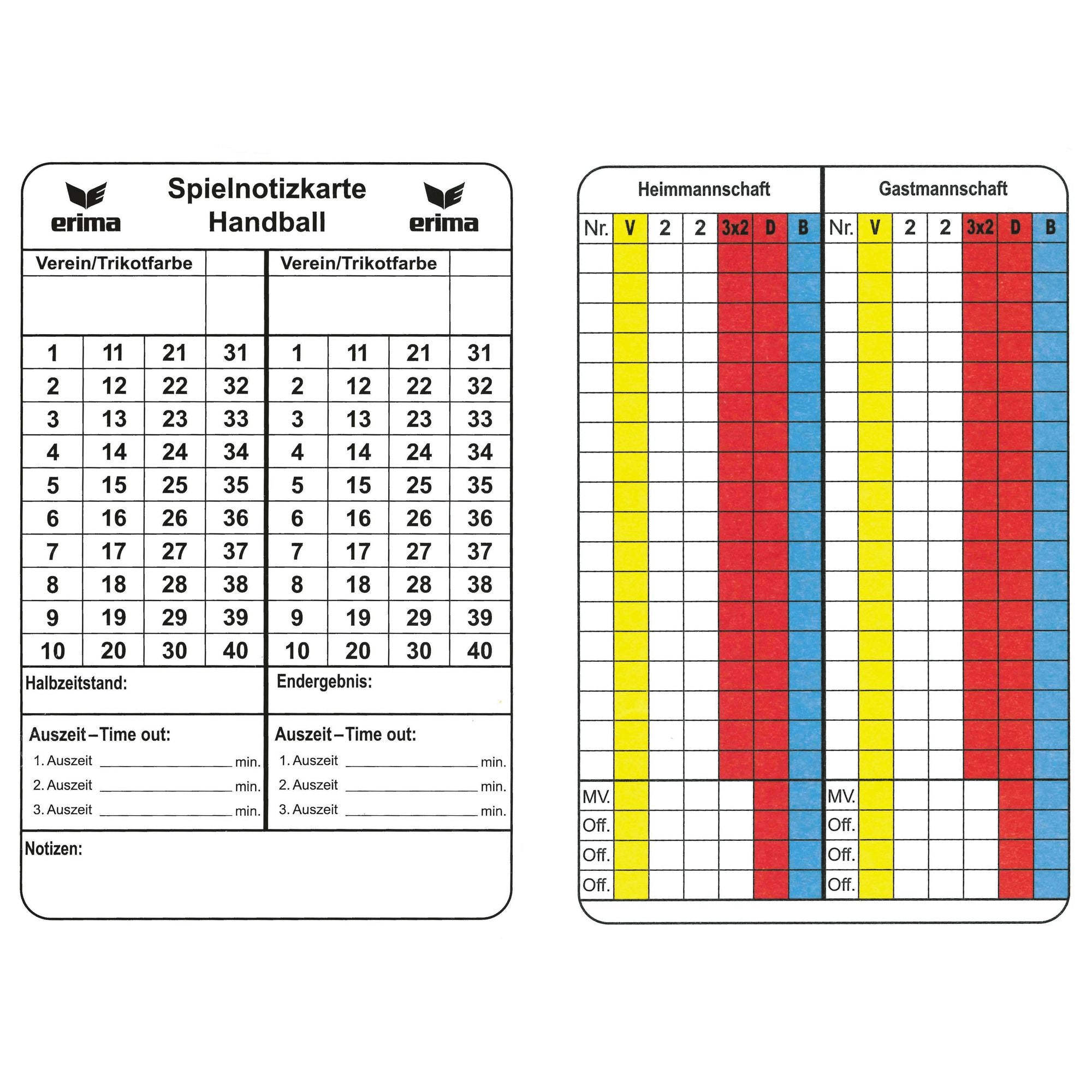 Erima Match Record Pads Hádzaná Rôzne 1