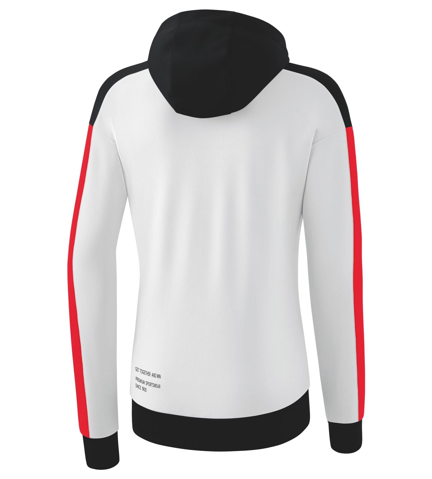 Erima Casaco de treino Change By Erima com capuz branco/preto/vermelho