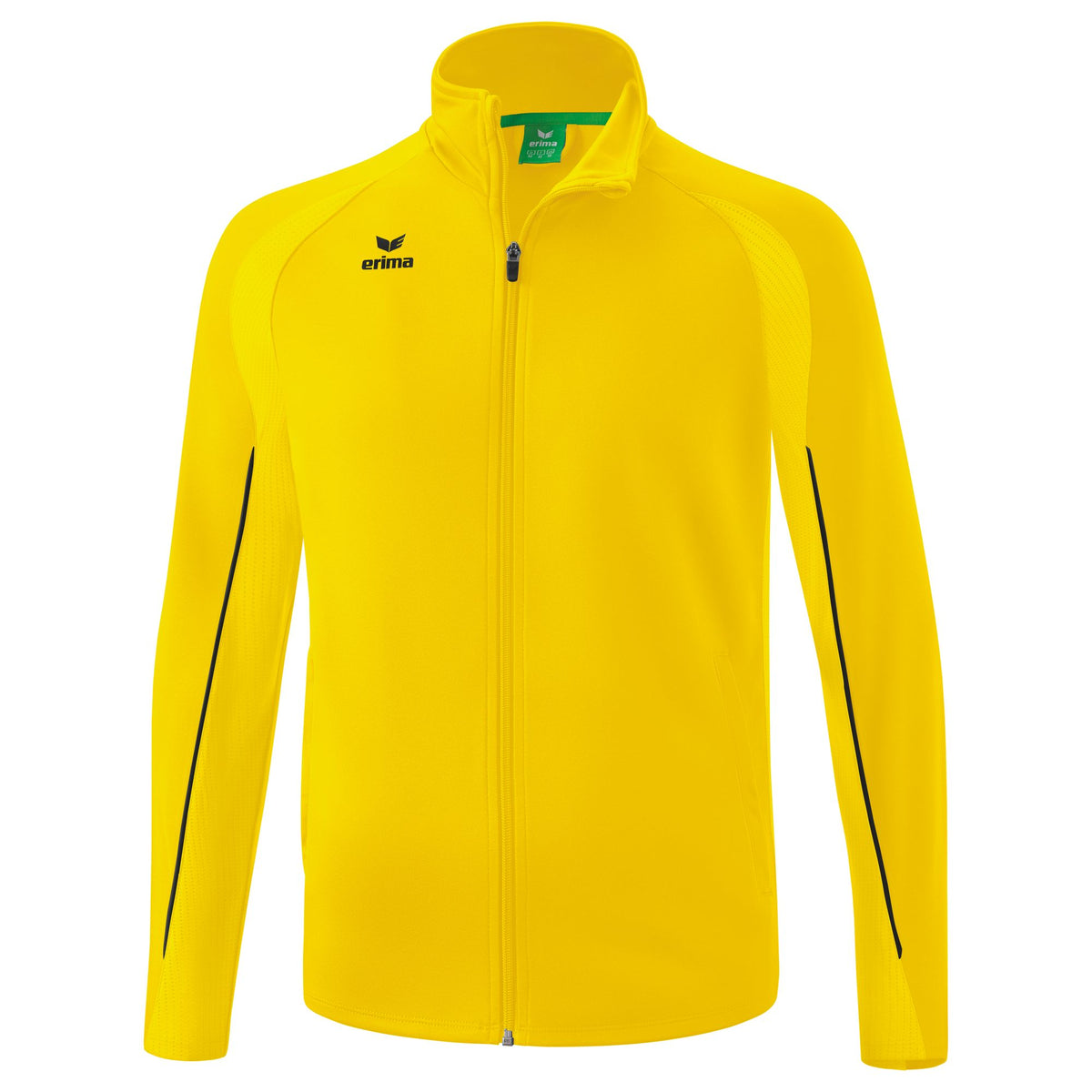 Jaqueta de treino Erima Liga Star em poliéster amarelo/preto
