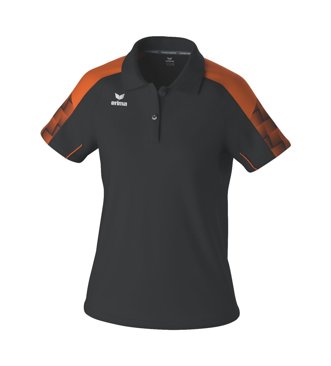 Léine Polo Réalta Erima Evo Dubh/oráiste