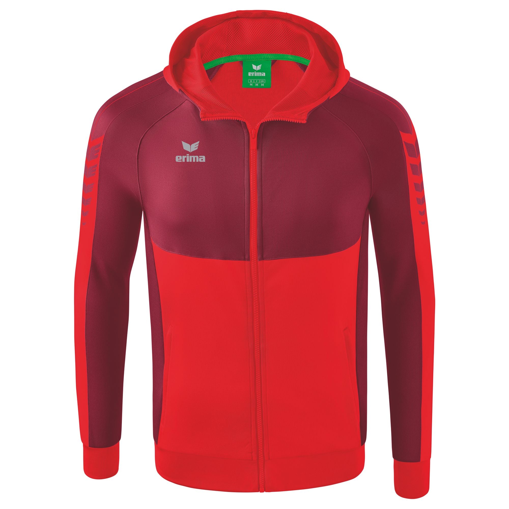 Erima Six Wings Trainingsjacke mit Kapuze Rot Junior
