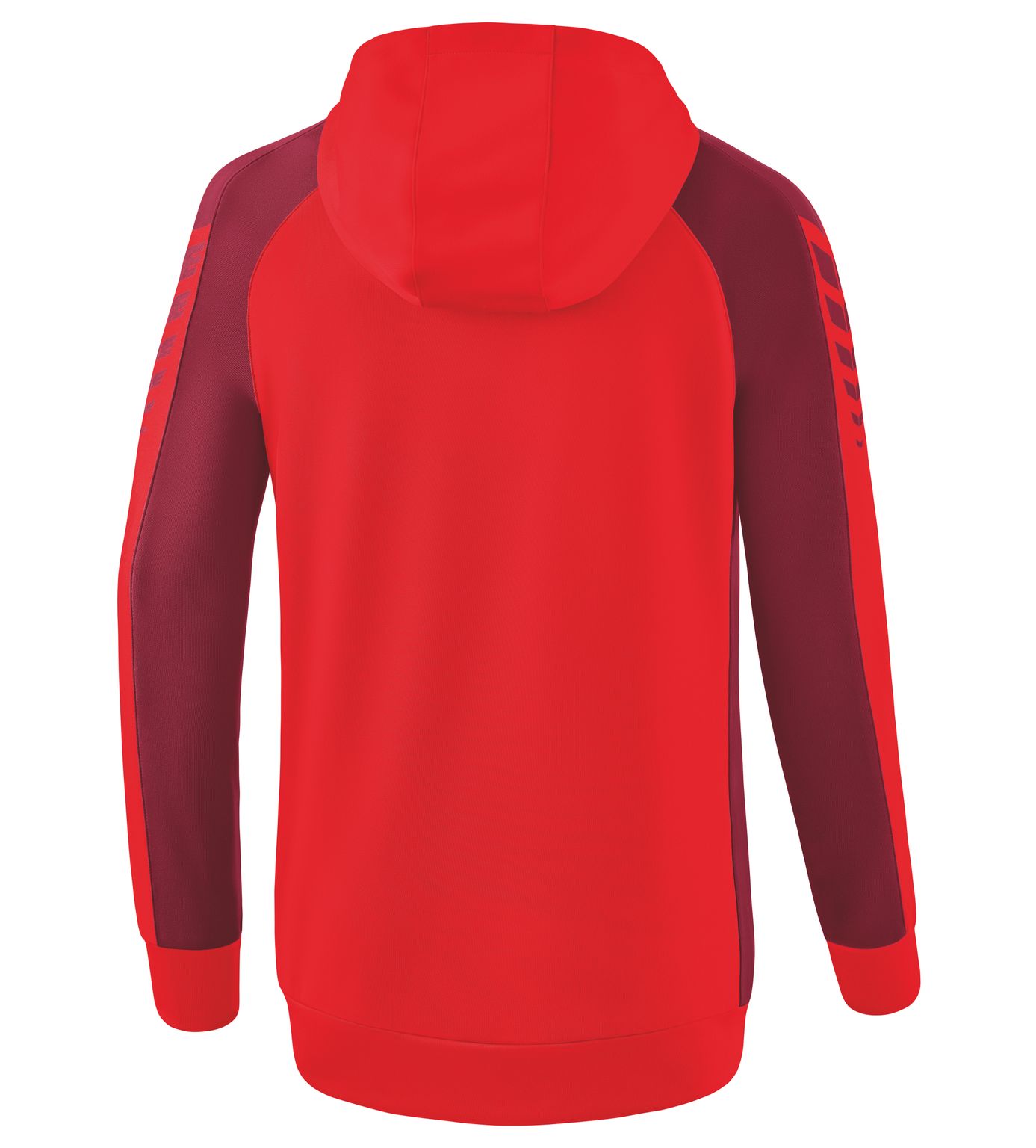 Veste d'entraînement Erima Six Wings avec capuche rouge