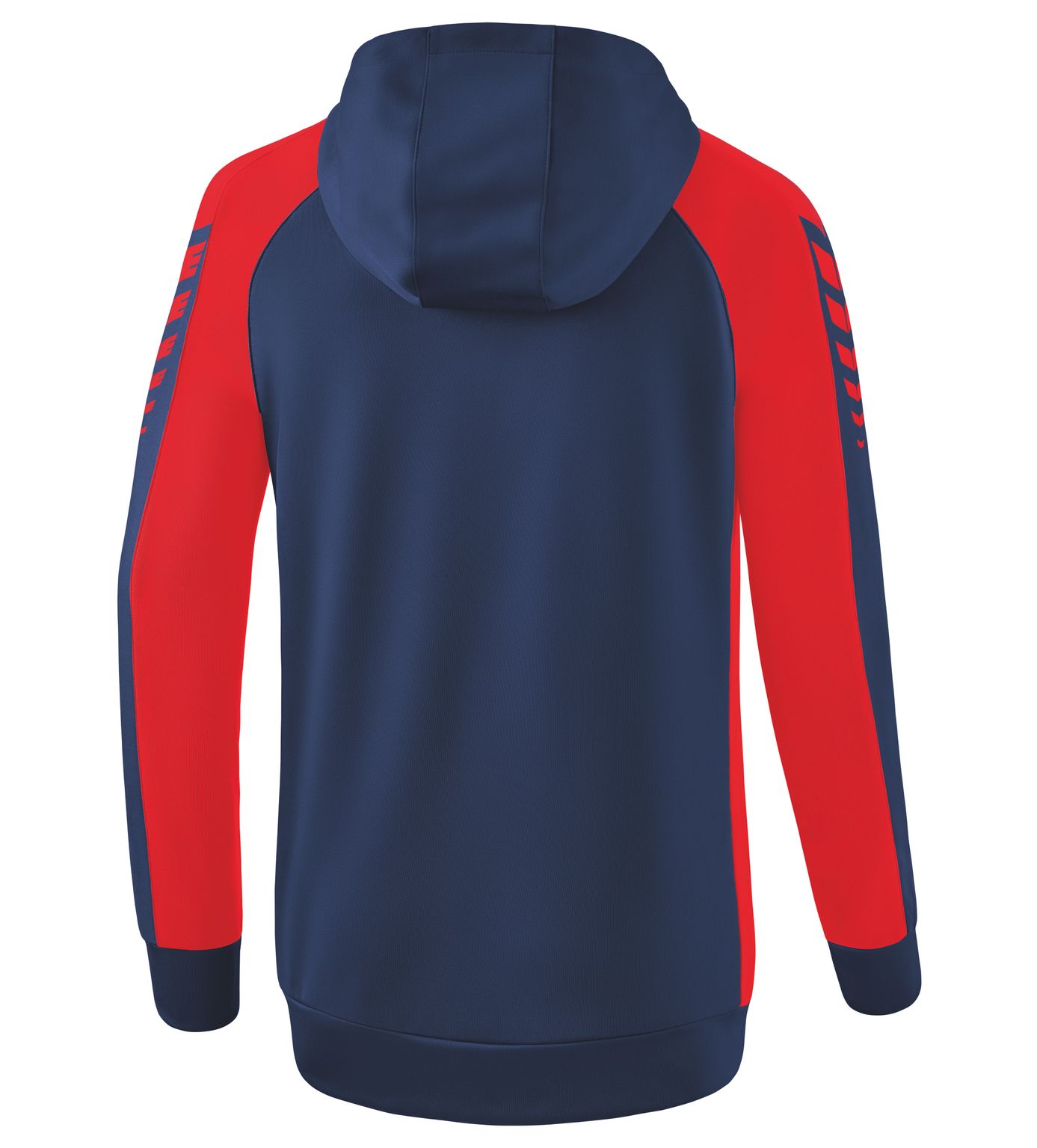 Erima Six Wings Trainingsjack met capuchon Nieuw Navy/rood