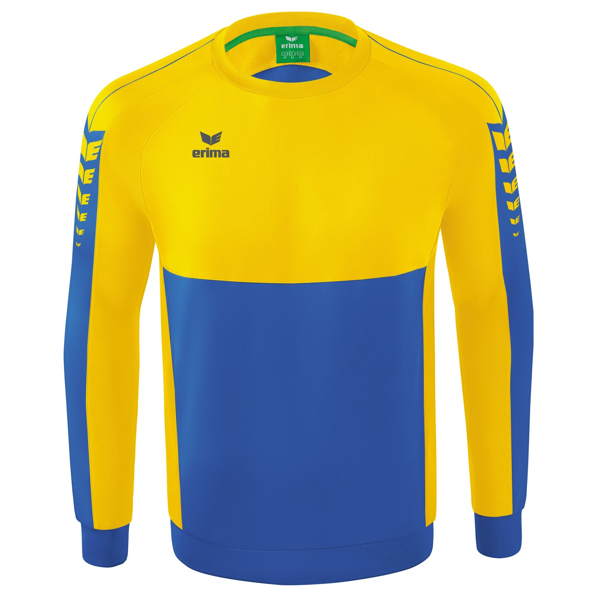 Erima Six Wings Sweatshirt Nieuw Royal/geel Junior