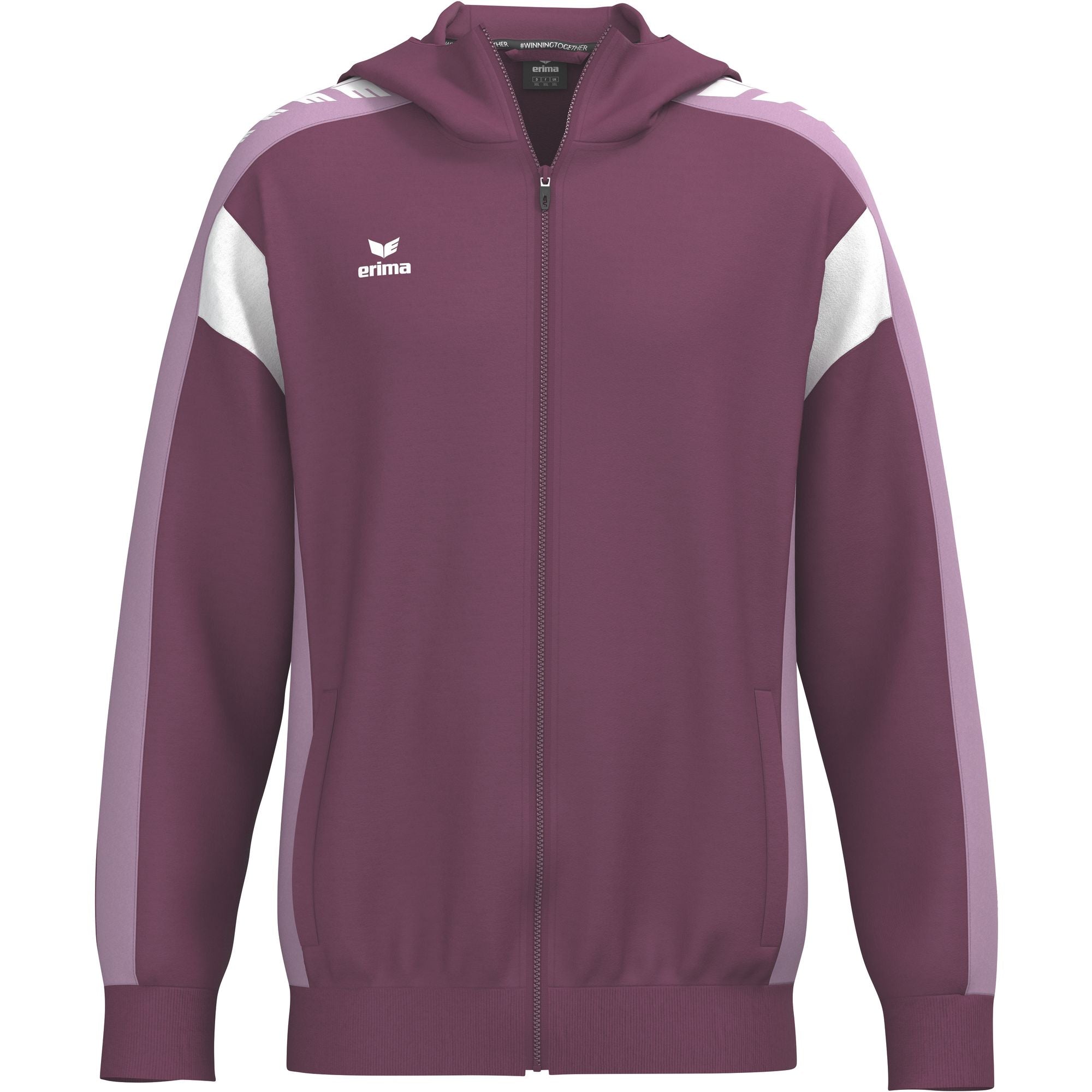 Chaqueta De Entrenamiento Erima Celebrate 125 Con Capucha Burdeos/Lavanda Junior