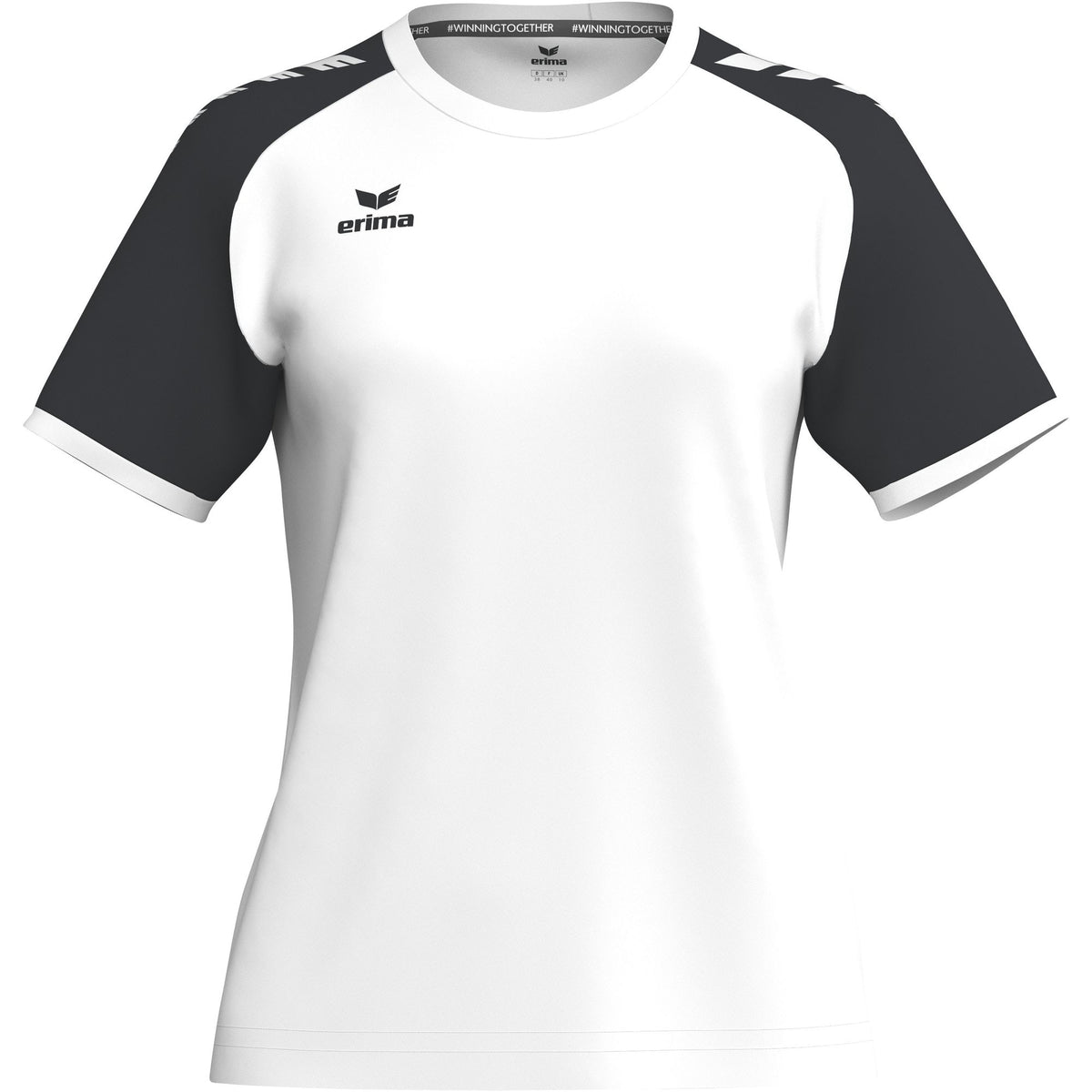 Tricou cu mânecă scurtă Erima Wings, alb/negru