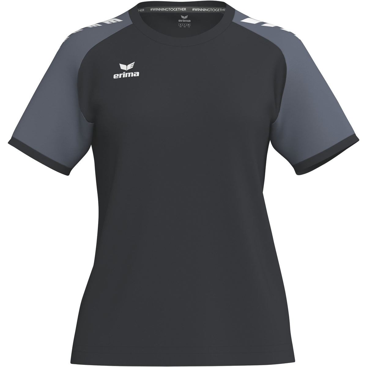 Tricou cu mânecă scurtă din jerseu Erima Wings negru/gri ardezie