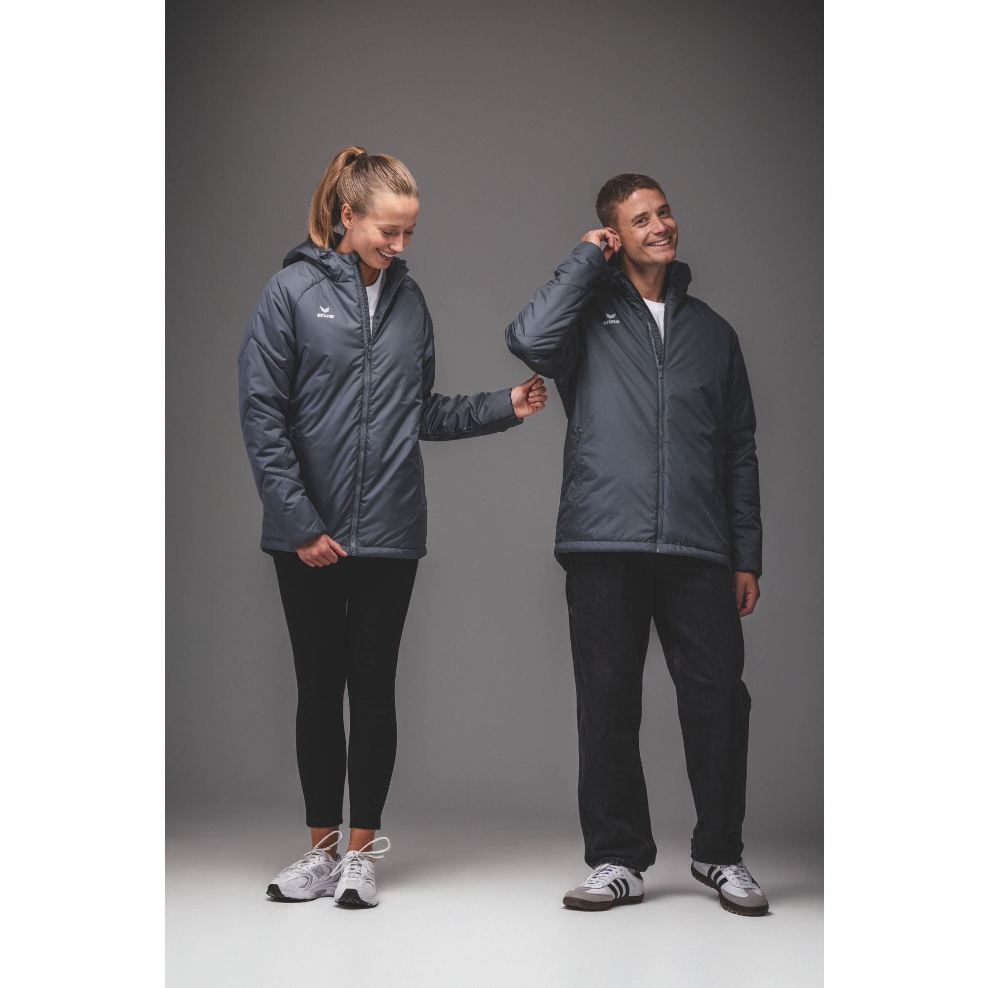 Erima Team Vinterjakke Slate Grey Junior