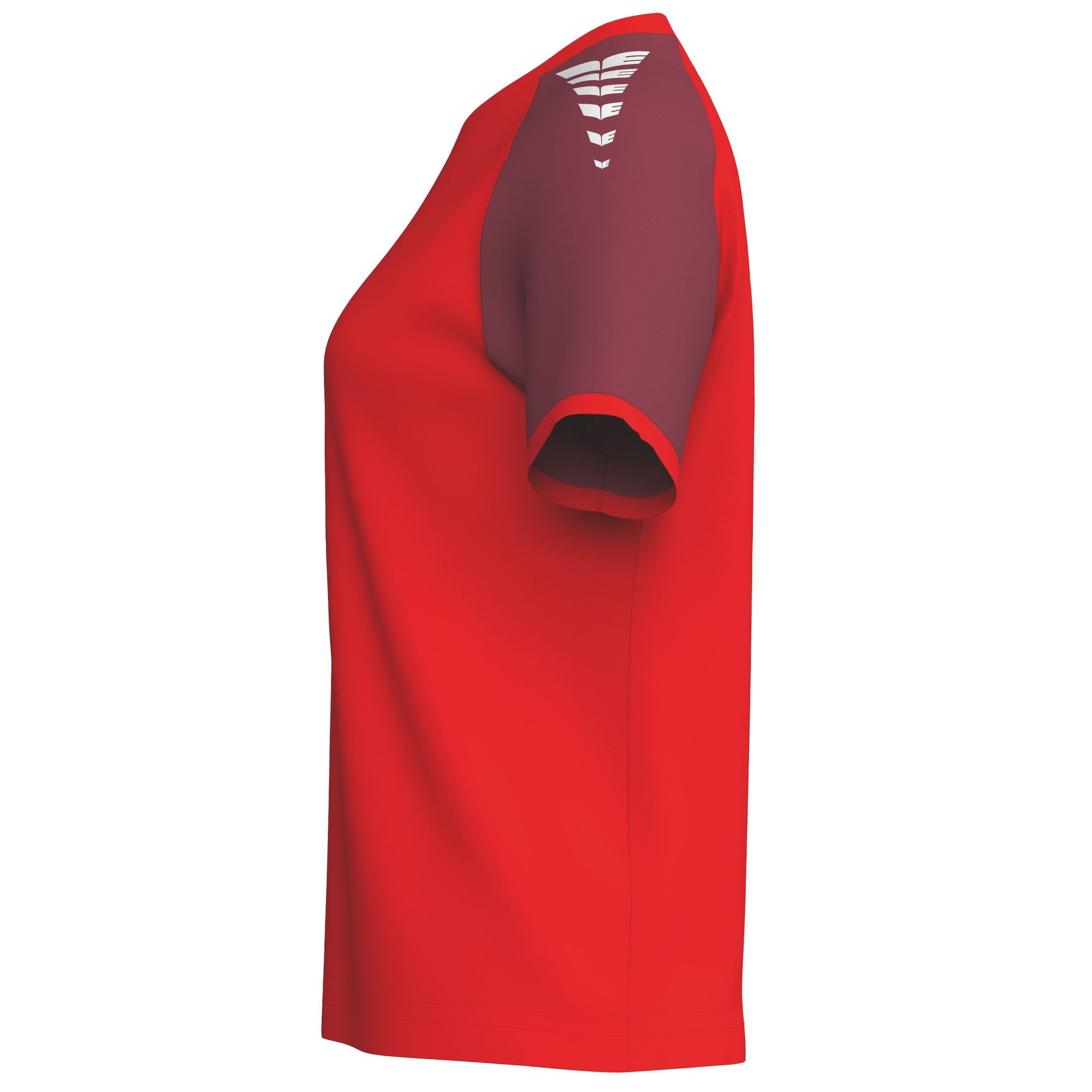 Tricou cu mânecă scurtă Erima Wings, roșu/bordeaux
