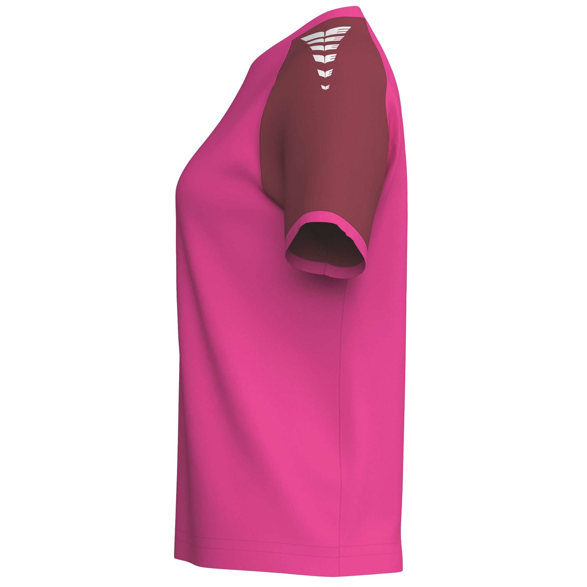Erima Wings Jersey Shortsleeve Pink Glo/bordeaux