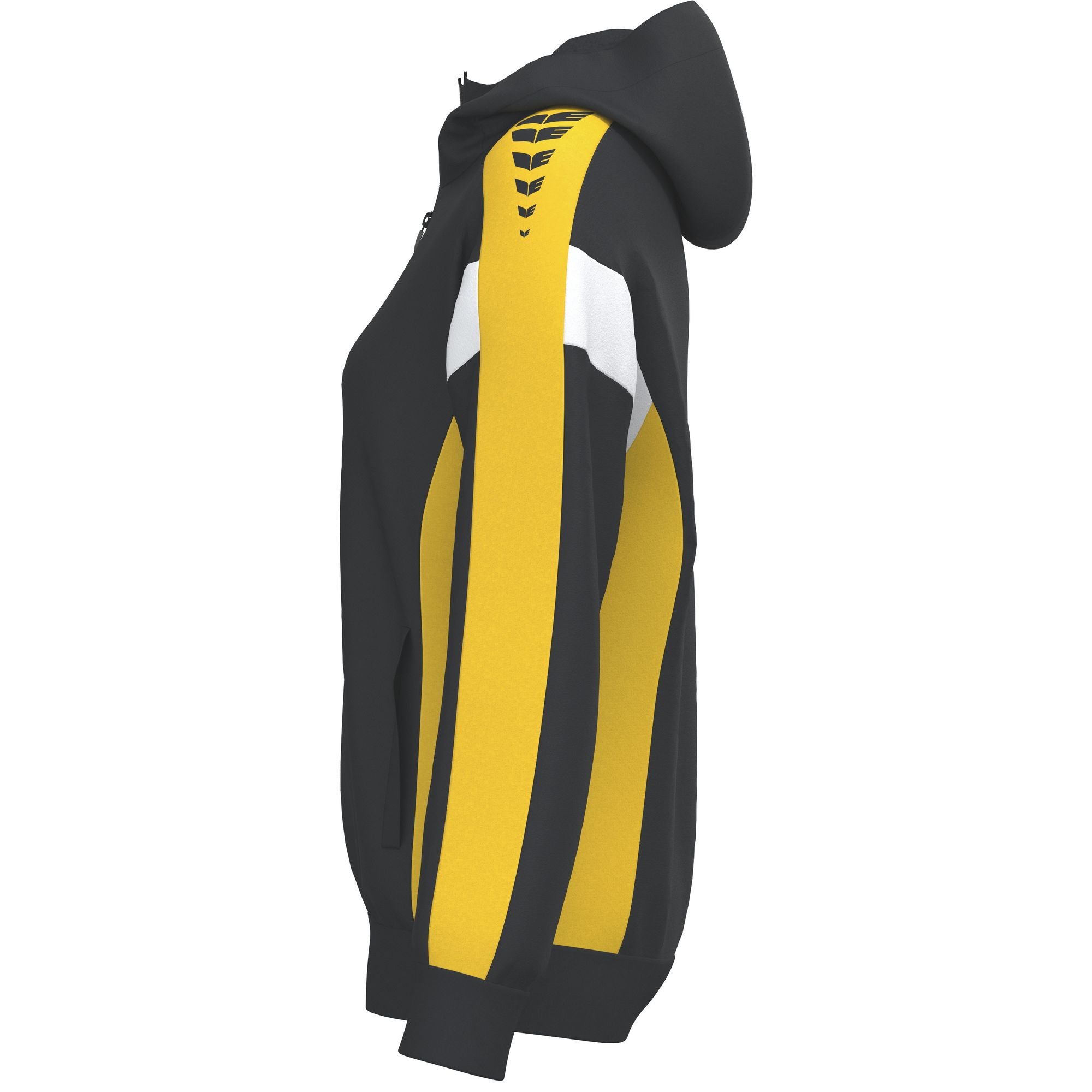 Chaqueta de entrenamiento Erima Celebrate 125 con capucha negro/amarillo