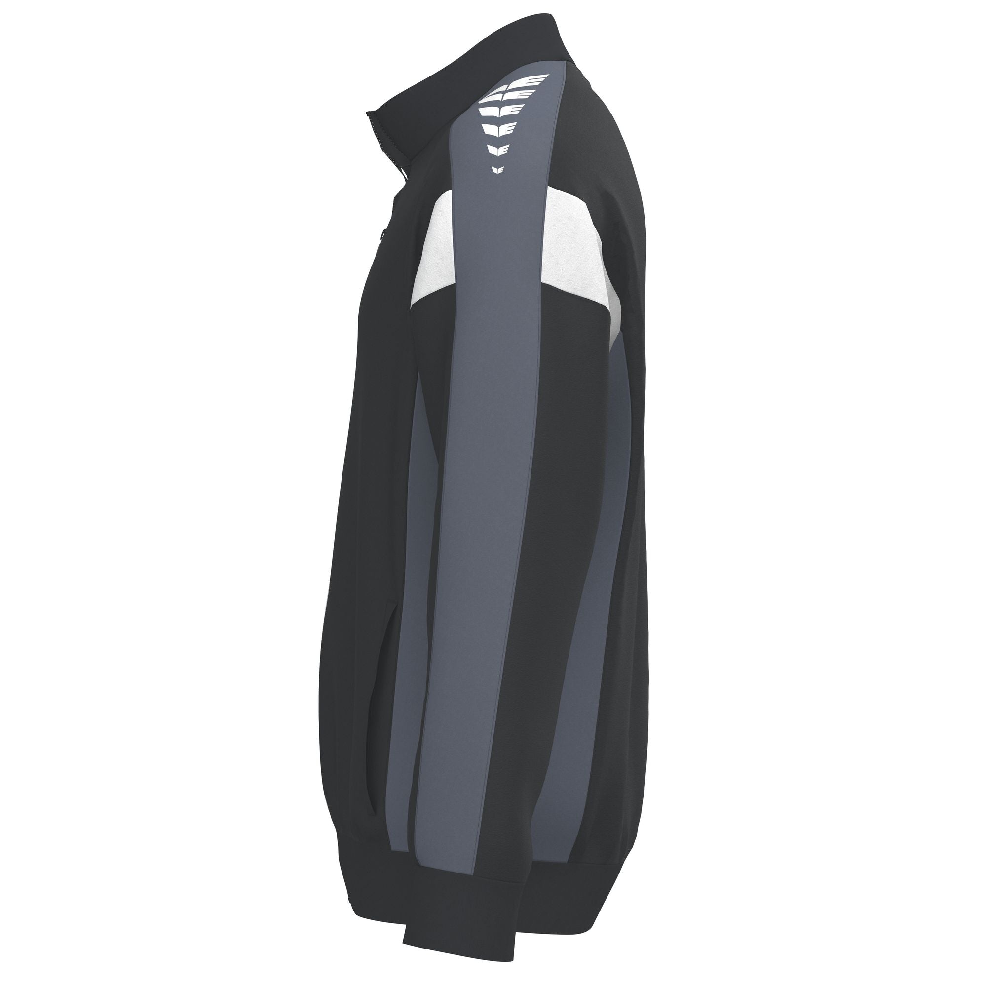 Erima ag Ceiliúradh 125 Jacket Traenála Dubh/Scláta Liath