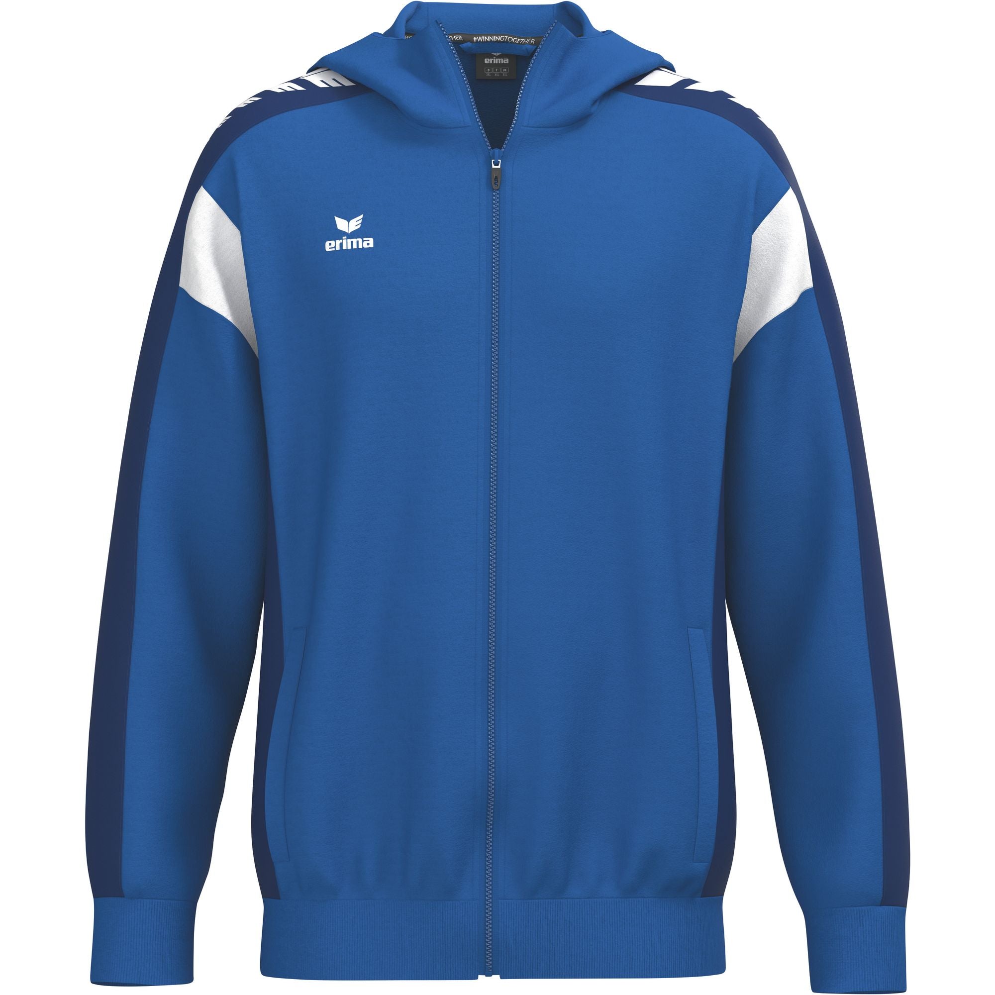 Jaqueta de treino Erima Celebrate 125 com capuz New Royal/new Navy Junior