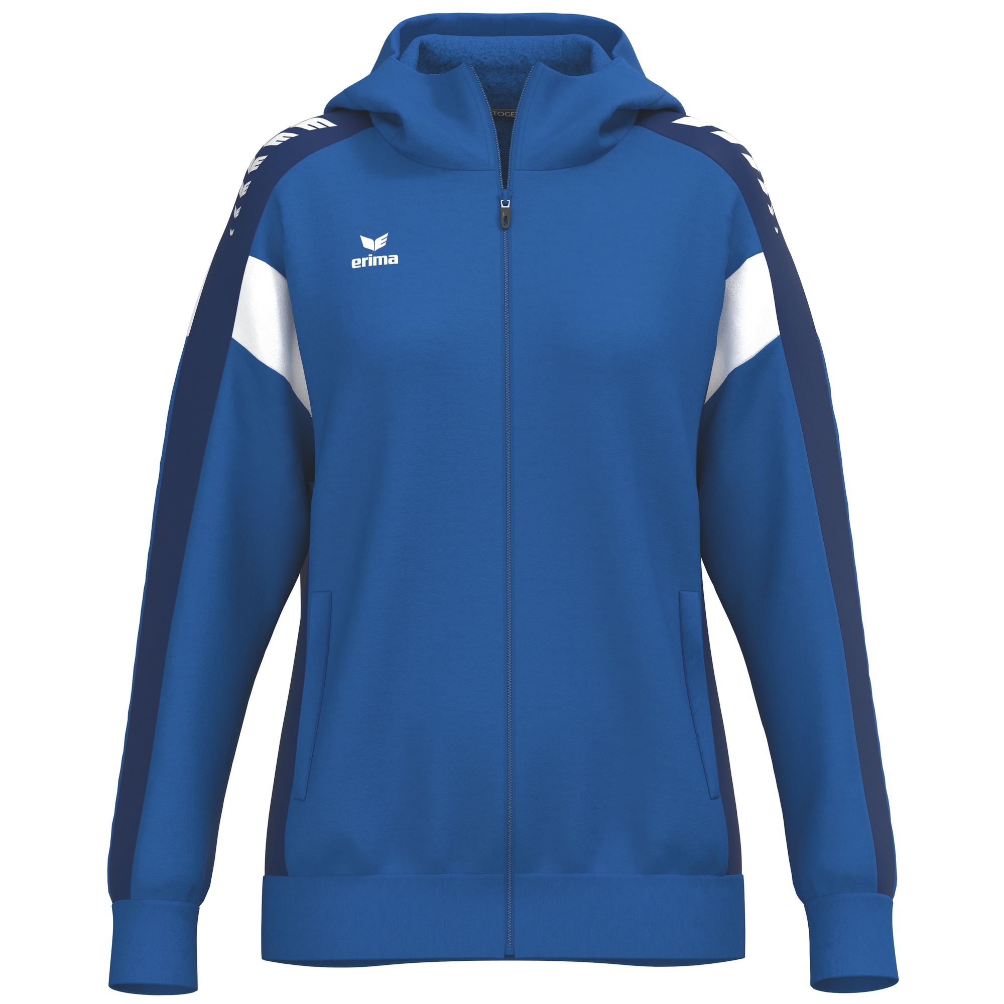 Veste d'entraînement à capuche Erima Celebrate 125 bleu