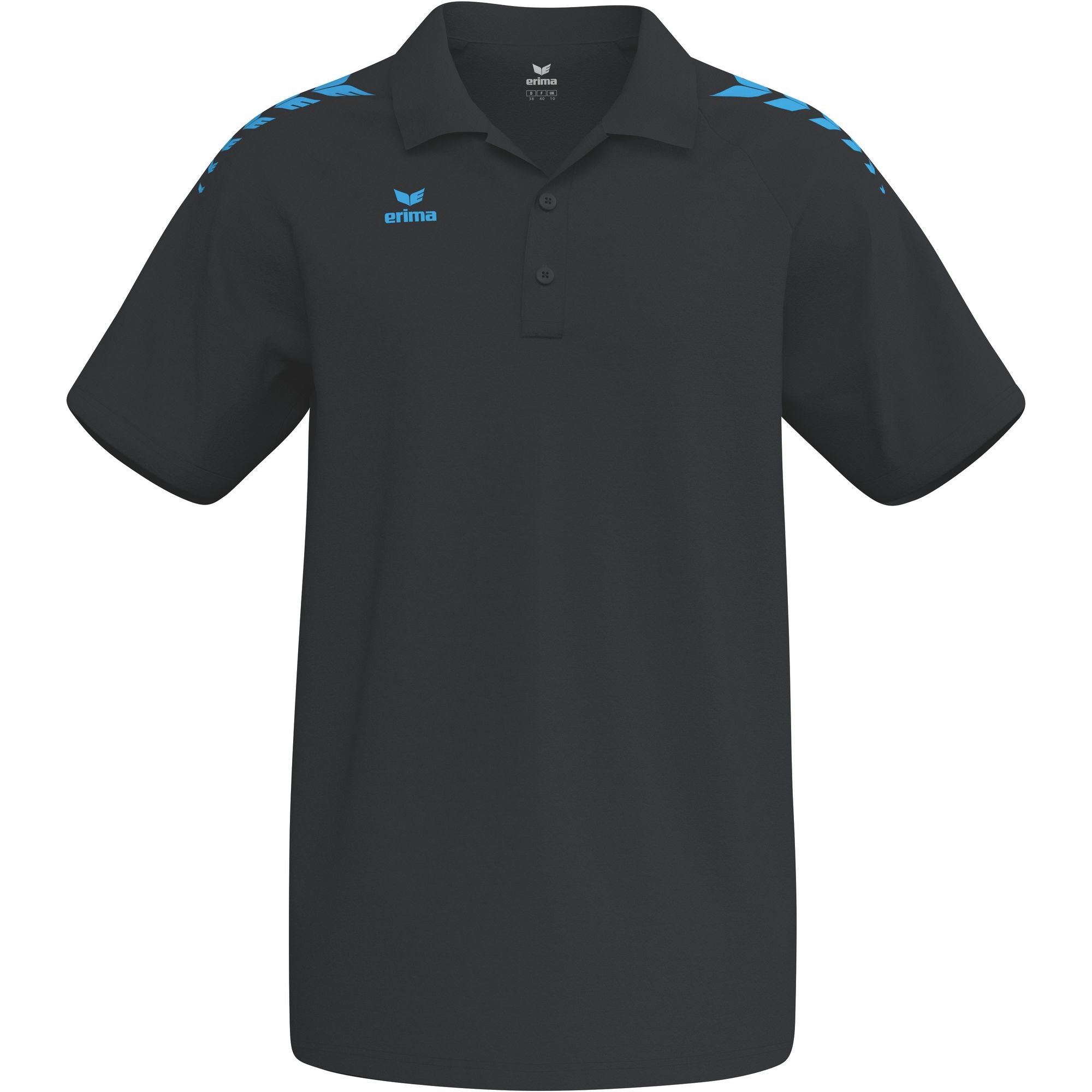 Erima Cmpt Wings Poloshirt Black/curacao