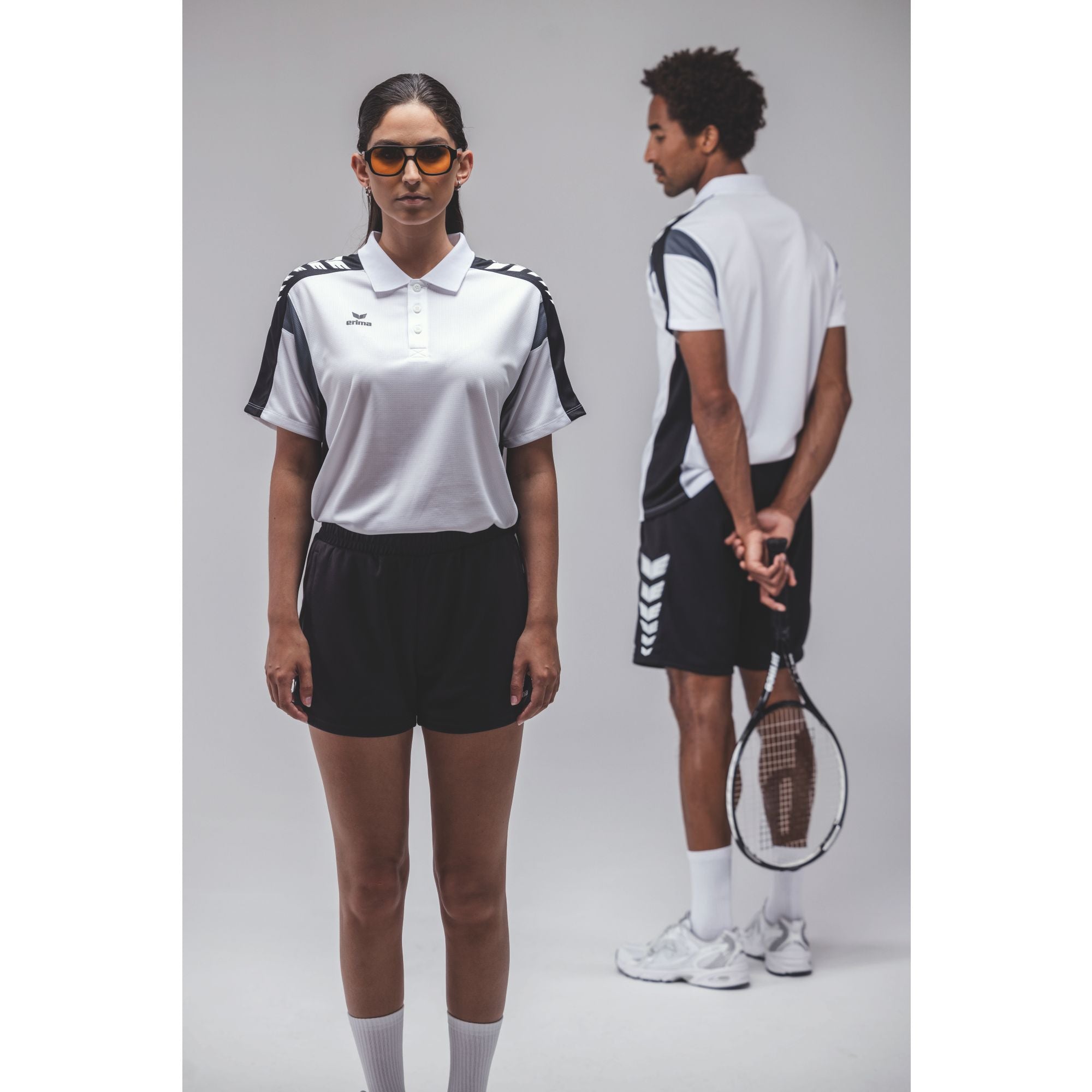 Erima Ceiliúradh 125 Feidhm Poloshirt Bán/dubh
