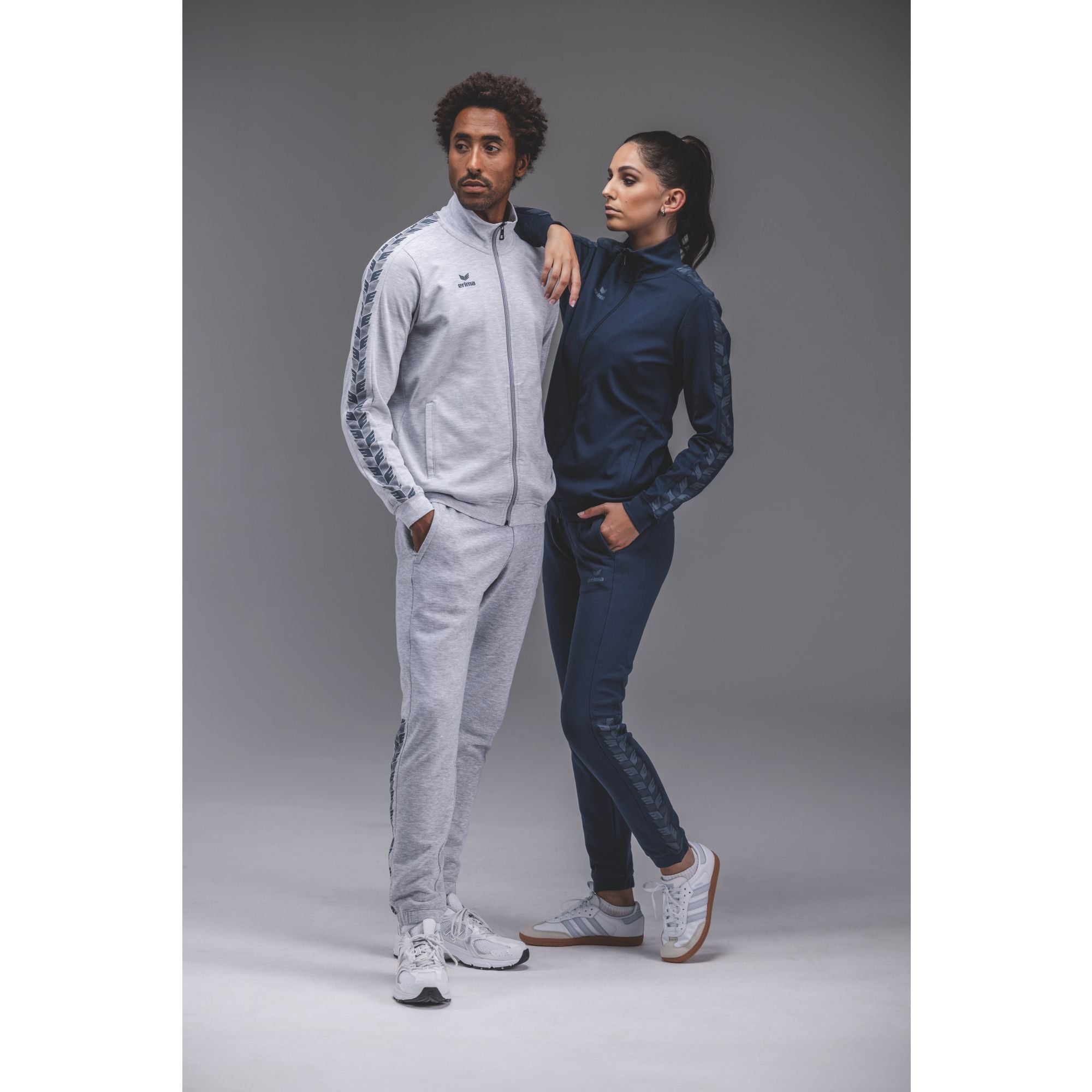 Giacca da pista Erima Essential Team New Navy/grigio ardesia