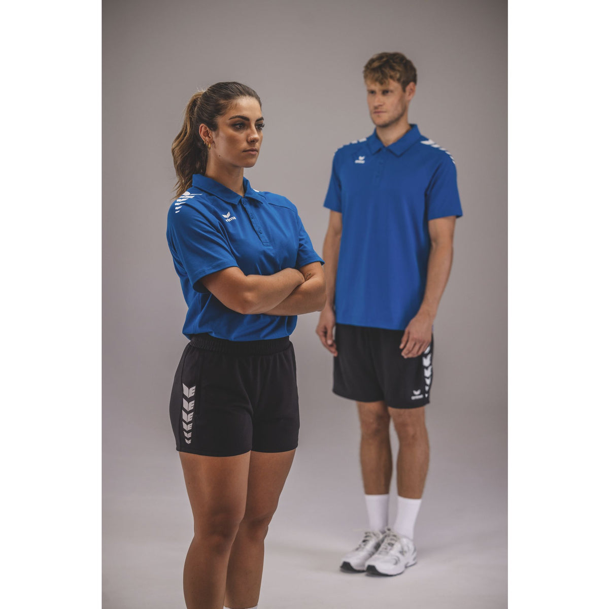Erima Cmpt Wings Poloshirt New Royal/fehér