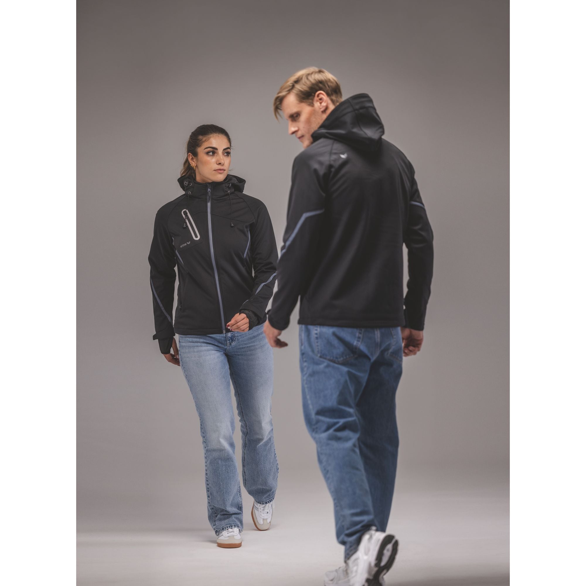 Chaqueta Erima Softshell Función Negra