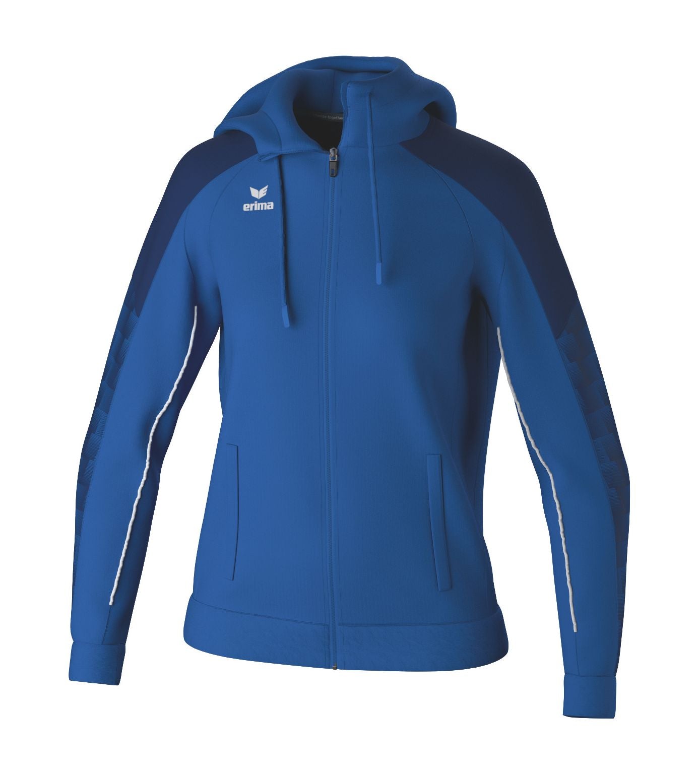 Jaqueta de treinamento Erima Evo Star com capuz New Royal/new Navy