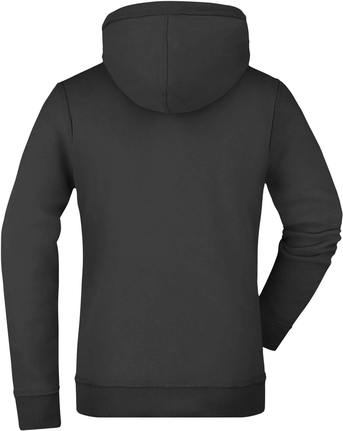 Moletom feminino James & Nicholson Vintage com capuz preto