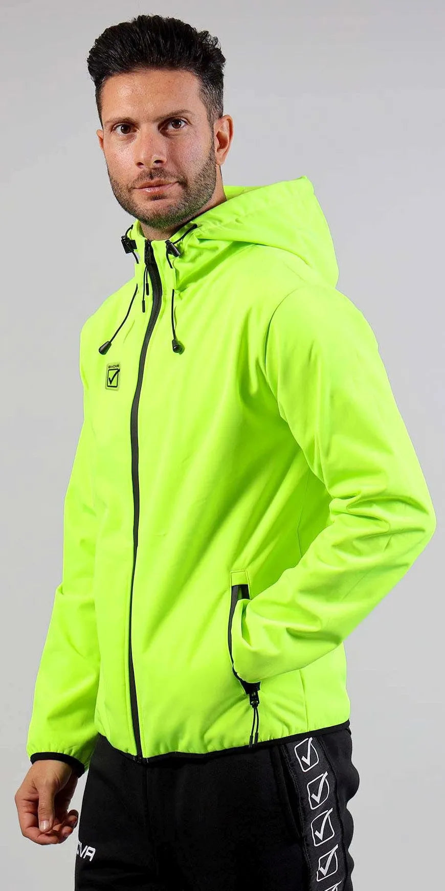 Uniszex softshell kabát givova dzseki fluo sárga 4xl