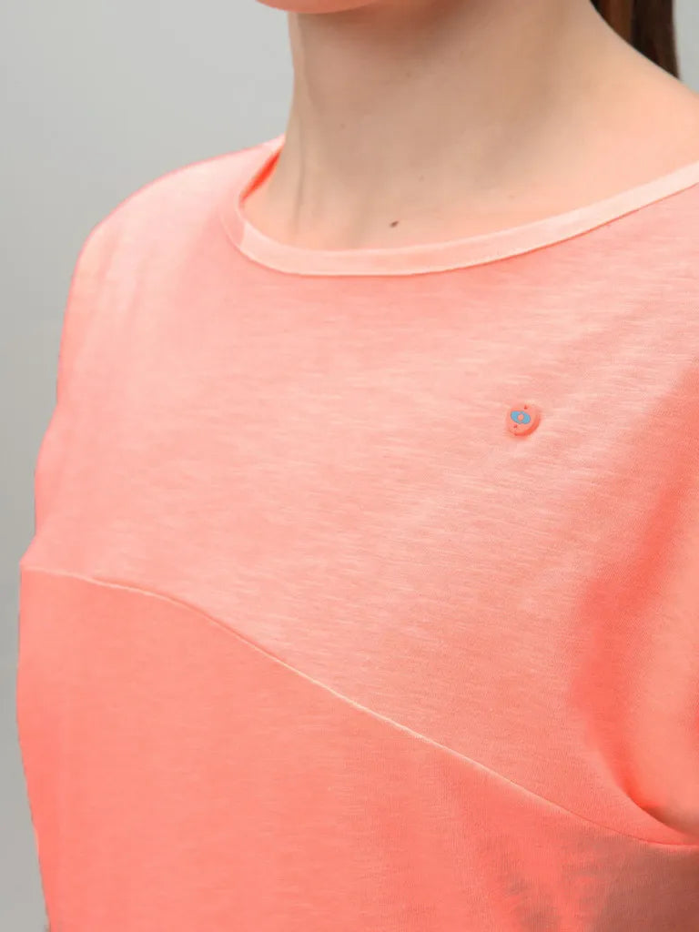 T-shirt damski loap blavekarka pomarańczowy pomarańczowy l