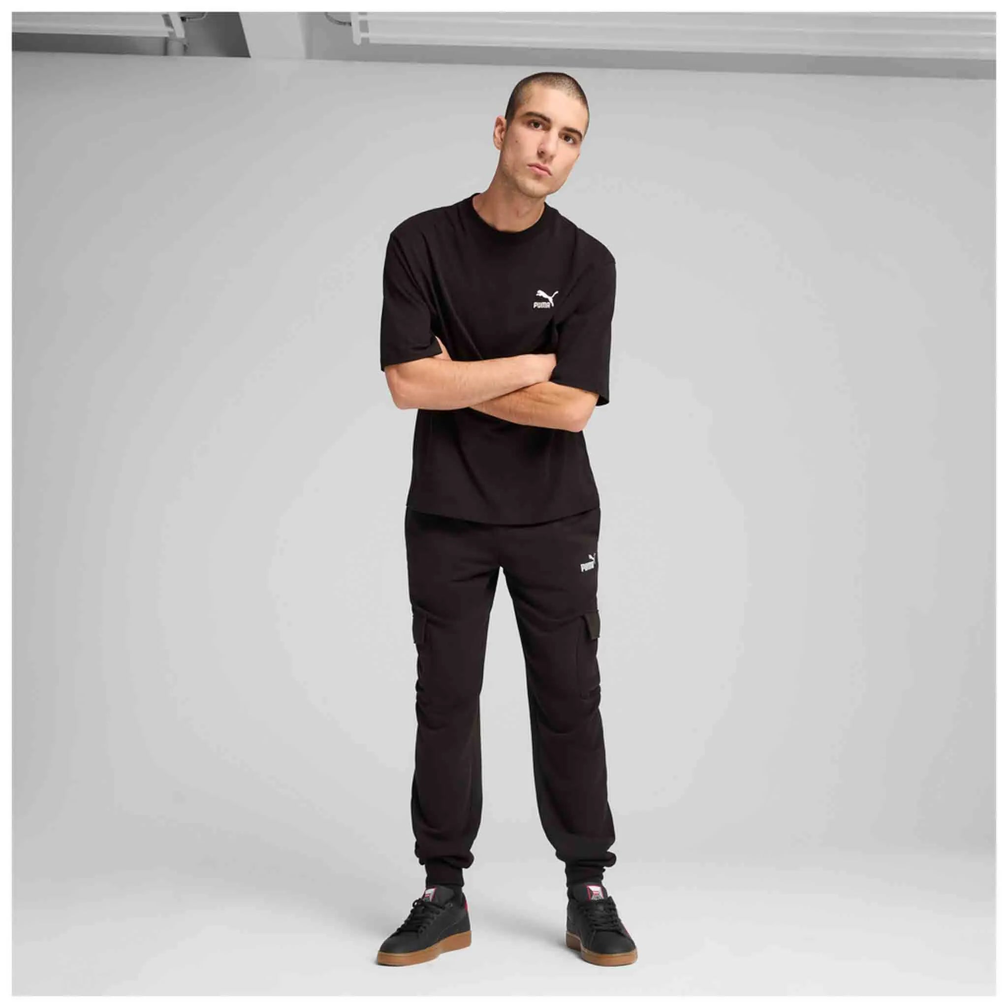 Tepláky Puma Ess No. 1 Logo Cargo Pants Black 2xl