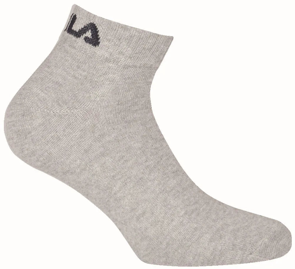 Fila Quarter zokni 3-Pack férfiak 43-46 Fehér/szürke/fekete