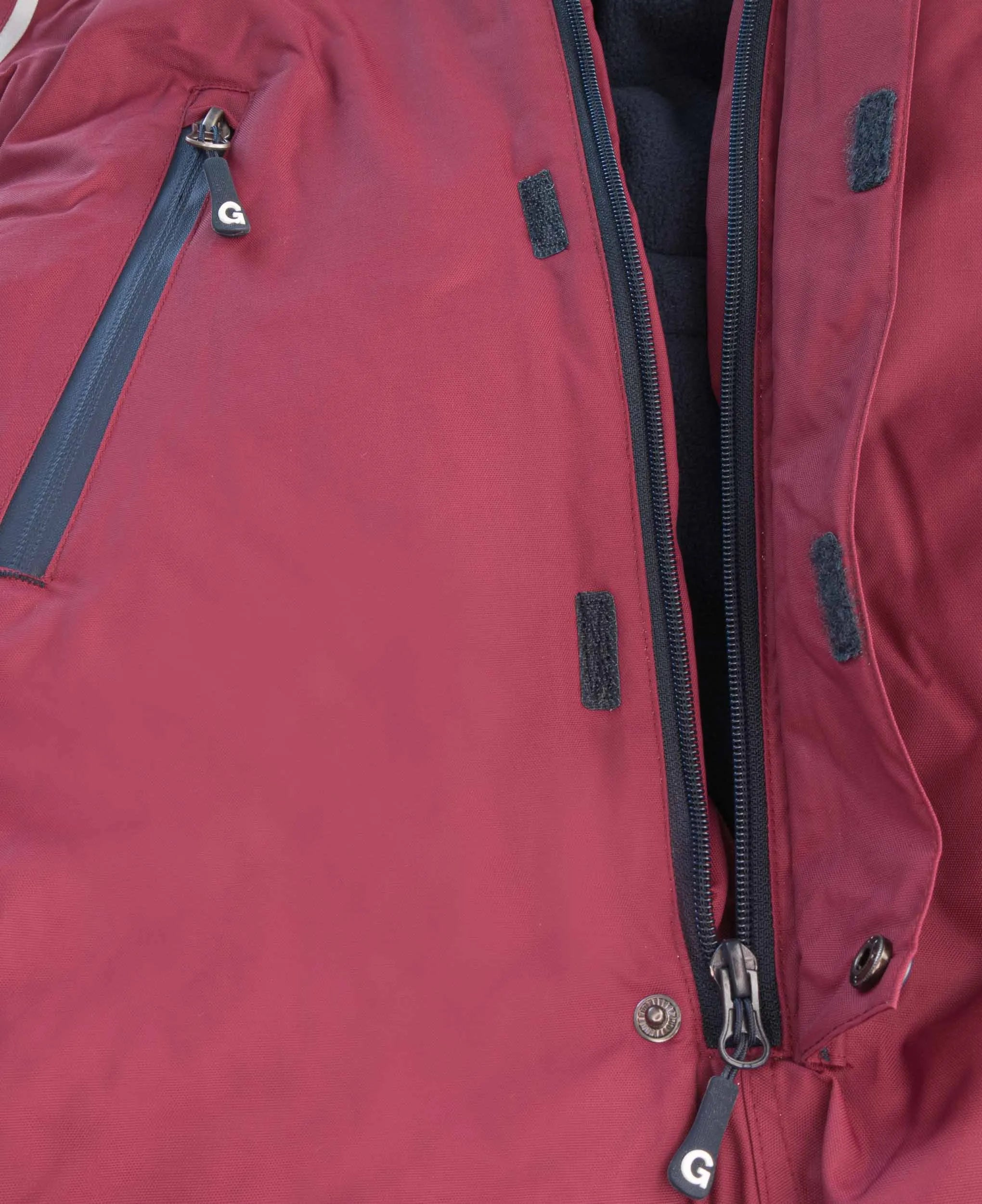 Barnskiddräkt geggamoja skioverall röd 122-128