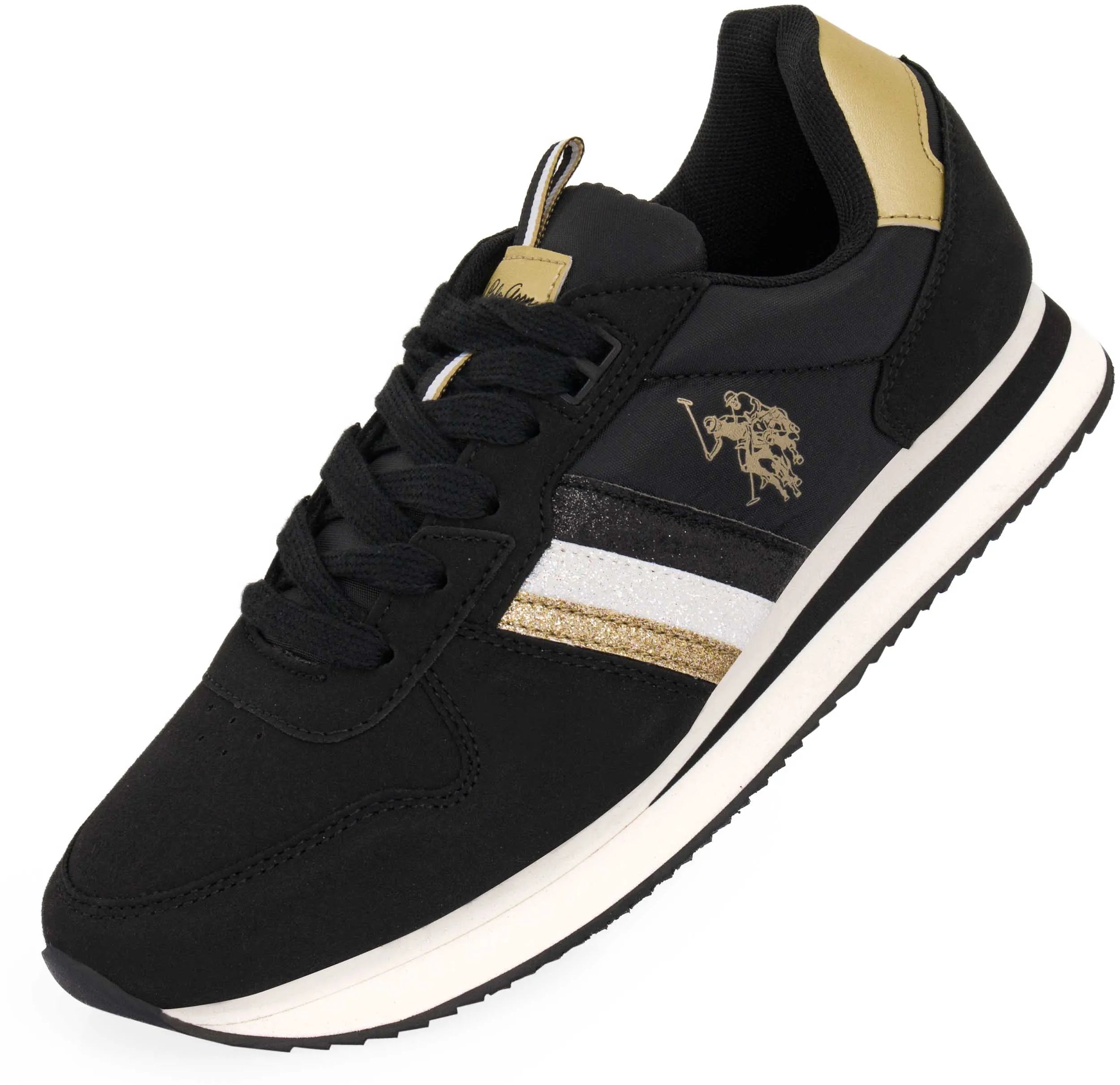 Scarpe da donna americane Polo Assn. Scarpe da ginnastica Rblk Nere