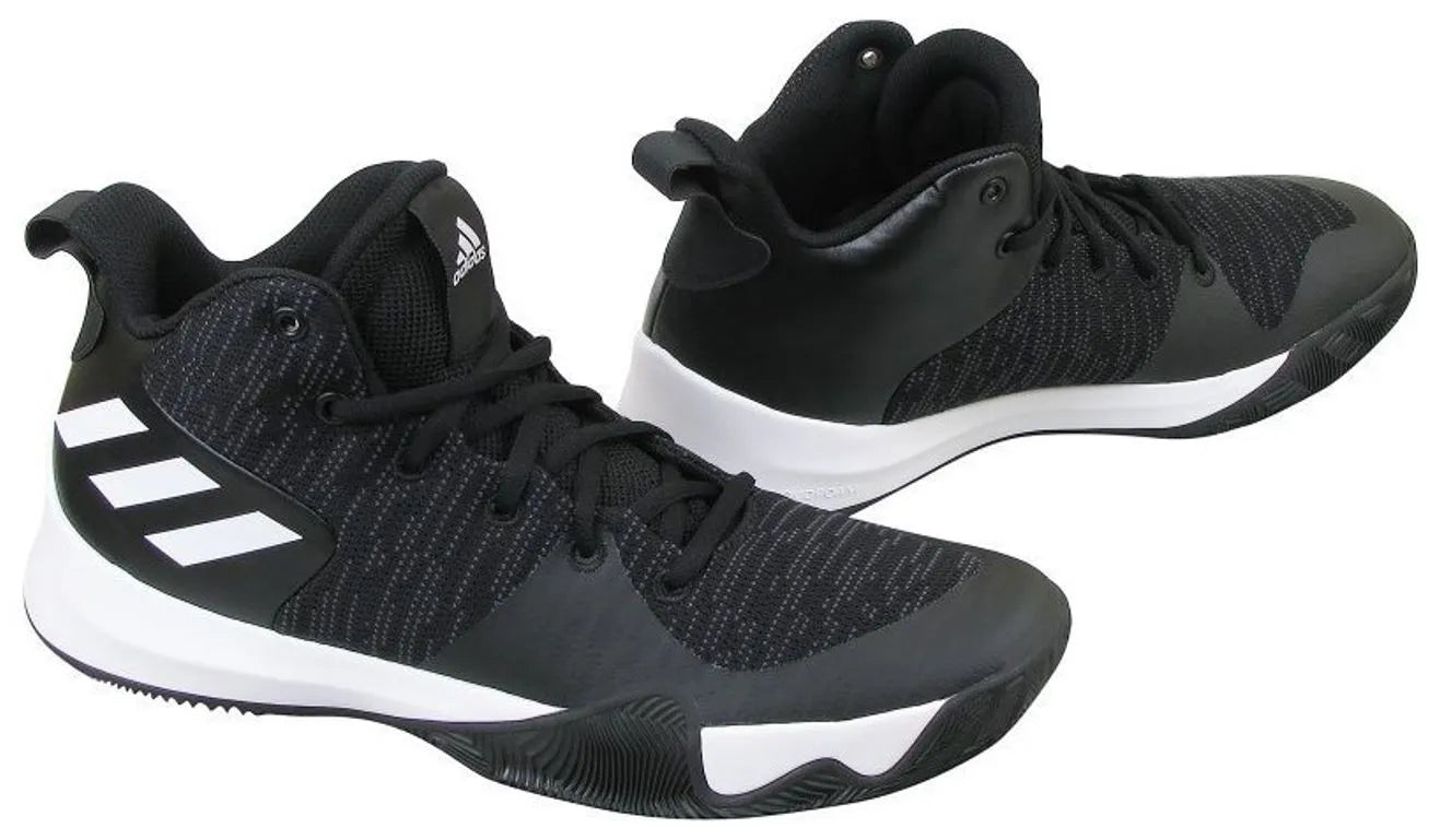 Adidas masculino explosivo flash preto-carbono-branco preto 43 1/3