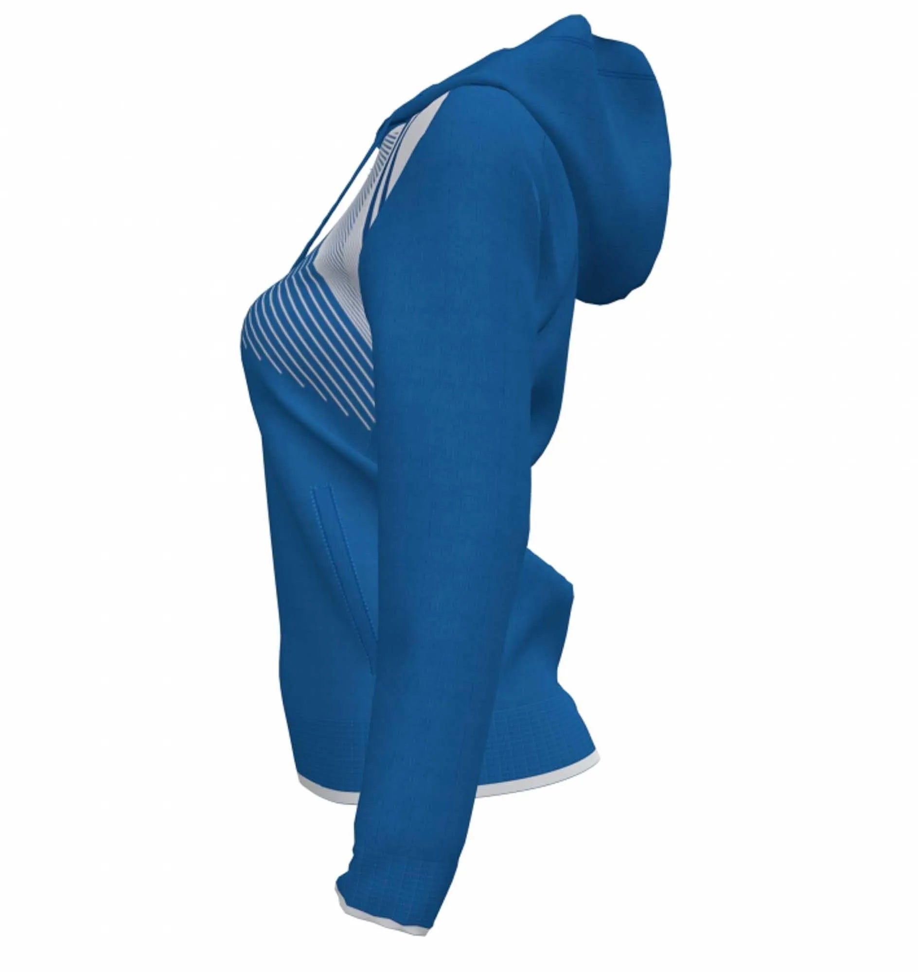 Mikina s kapucňou Joma supernova kráľovsko-biela modrá 2xs