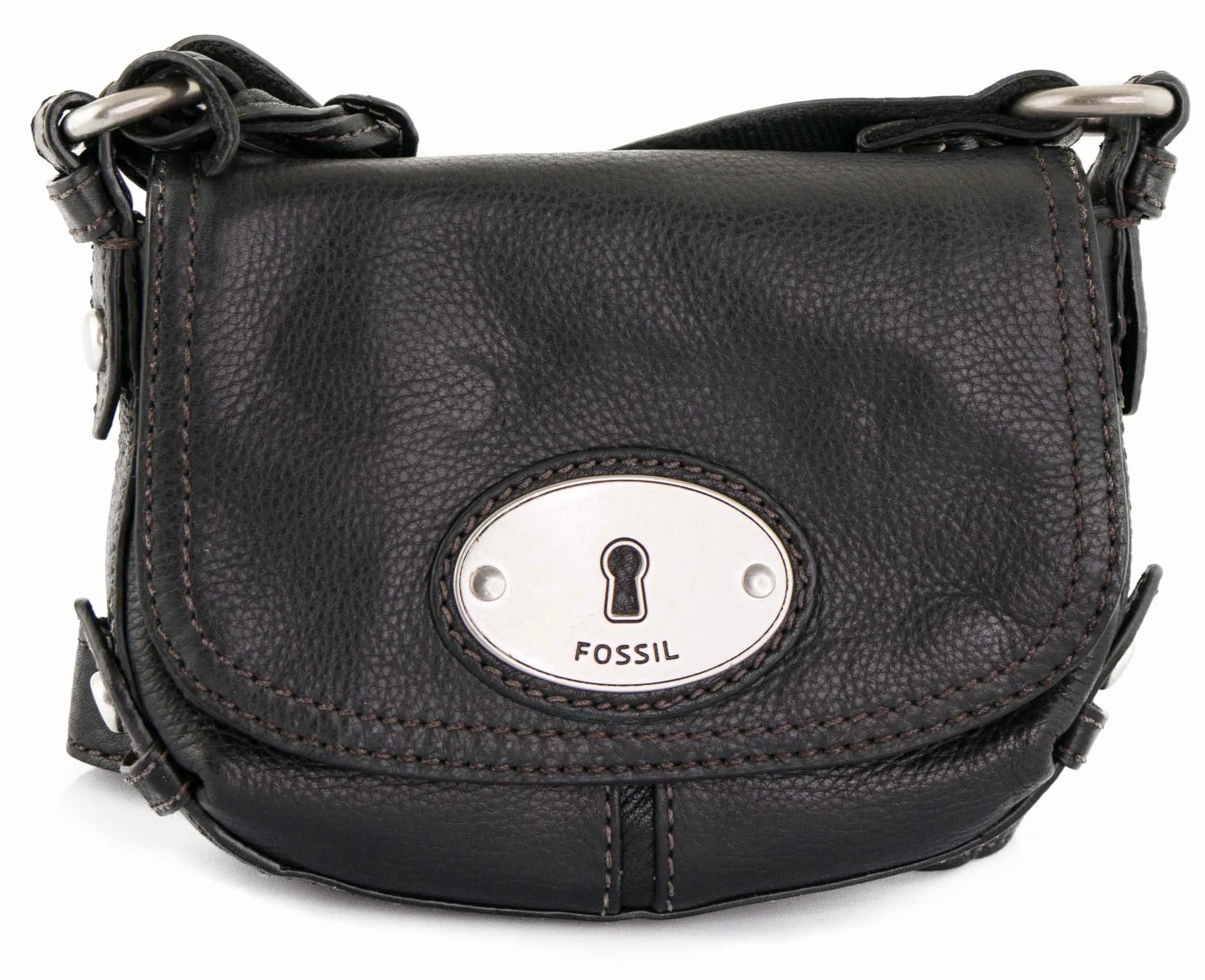 Dámska kabelka Fossil cez rameno Maddox Small Flap Black