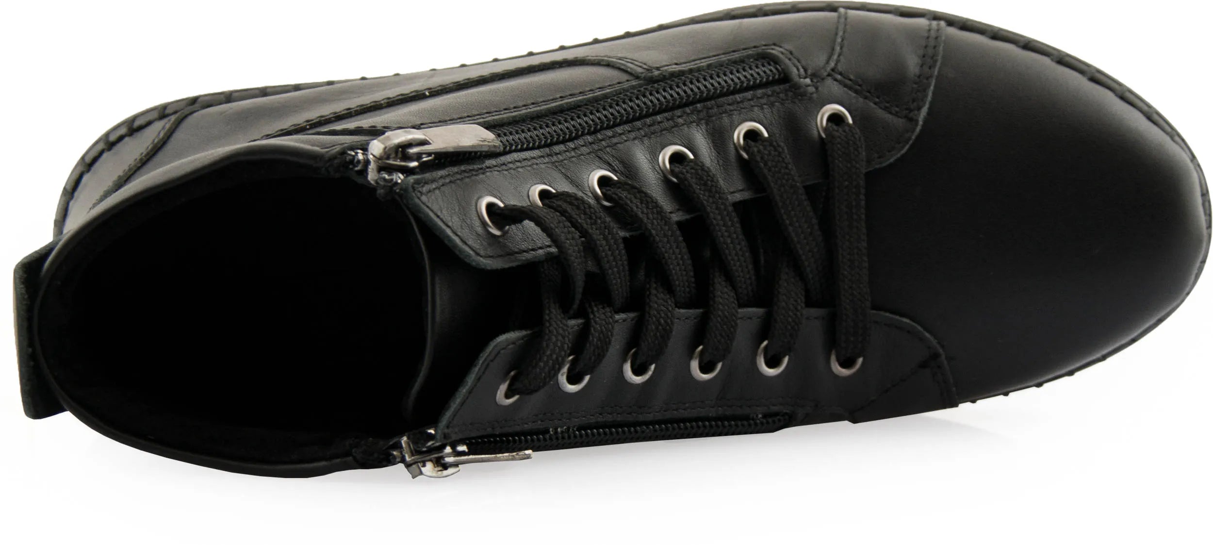 Damen-Lederschuhe Nell 7026 Schwarz