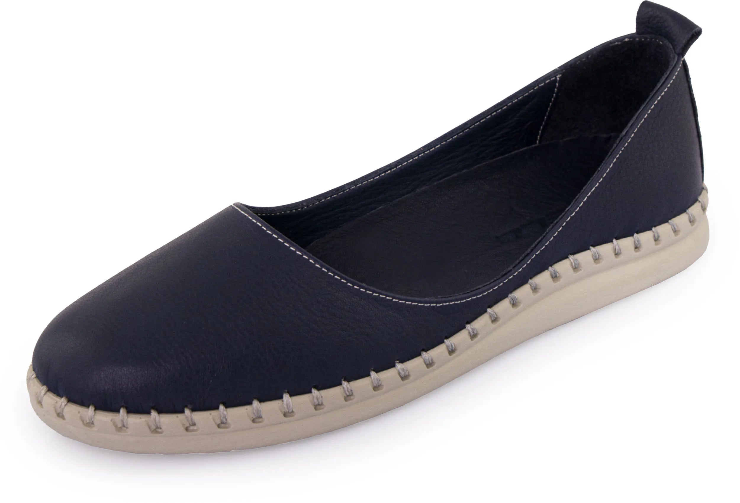 Dámské kožené baleríny Nell Aurora Navy Blue