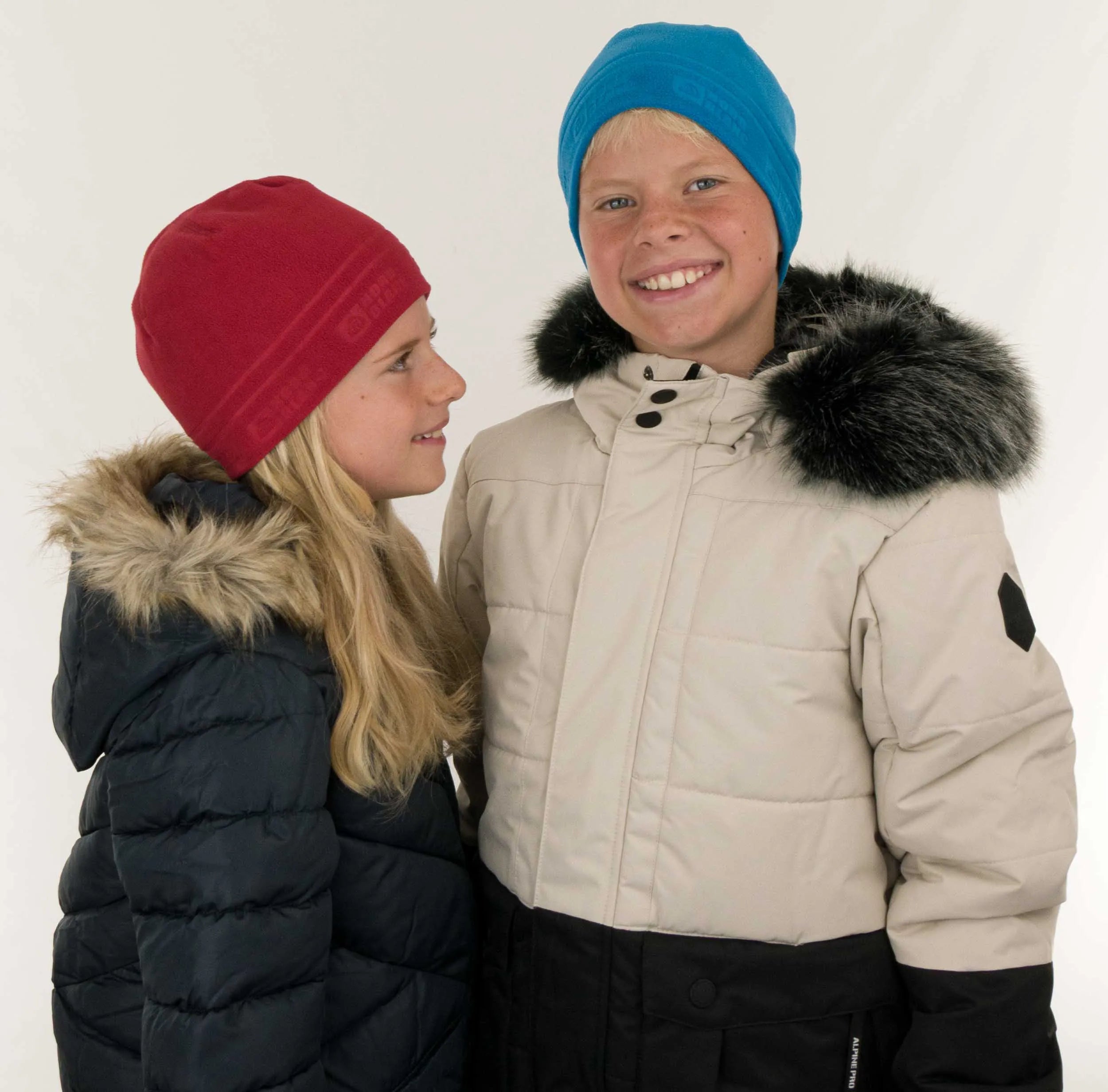 Children's Fleece Hat Nordblanc Red Jr