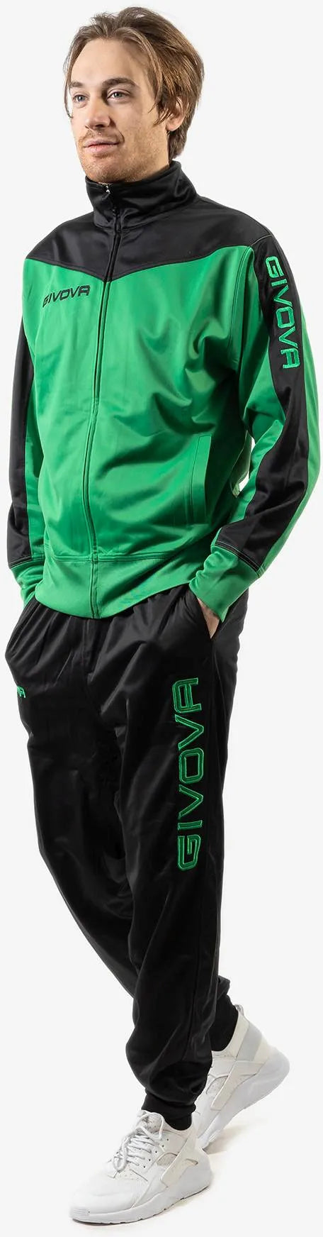Conjunto deportivo Givova Roma Verde-negro