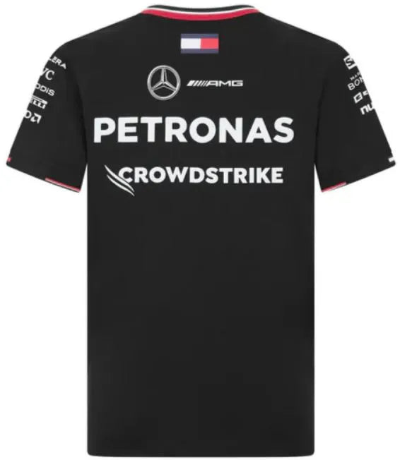 Camiseta infantil mercedes junior mapf1 rp driver camiseta negra 140