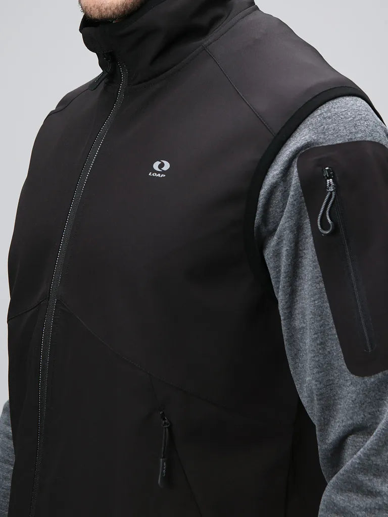 Herrenweste Loap Urdor Blk Schwarz XL