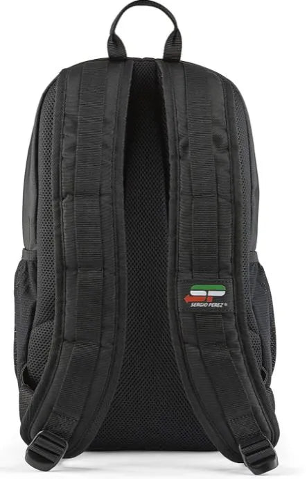 Czarny plecak z logo F1 Checo FW