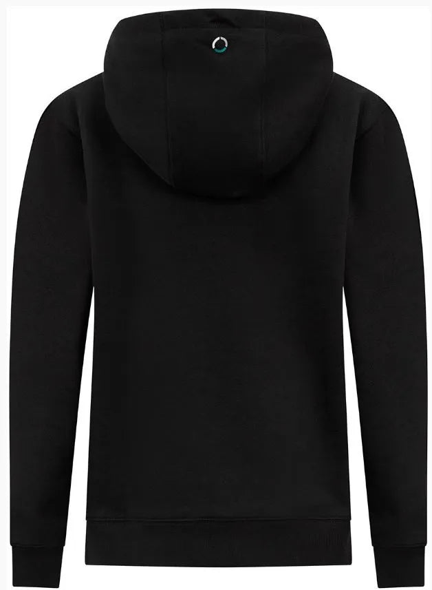 Felpa per bambini Mercedes Jr Mapf1 Fw Logo Hoody Felpa Nera