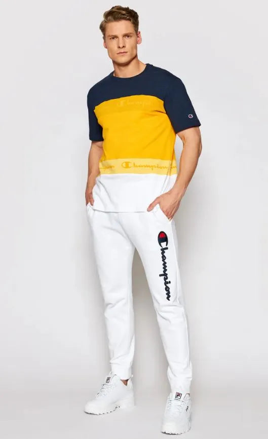 Men's Champion Shirt Navy-yellow-white Yellow