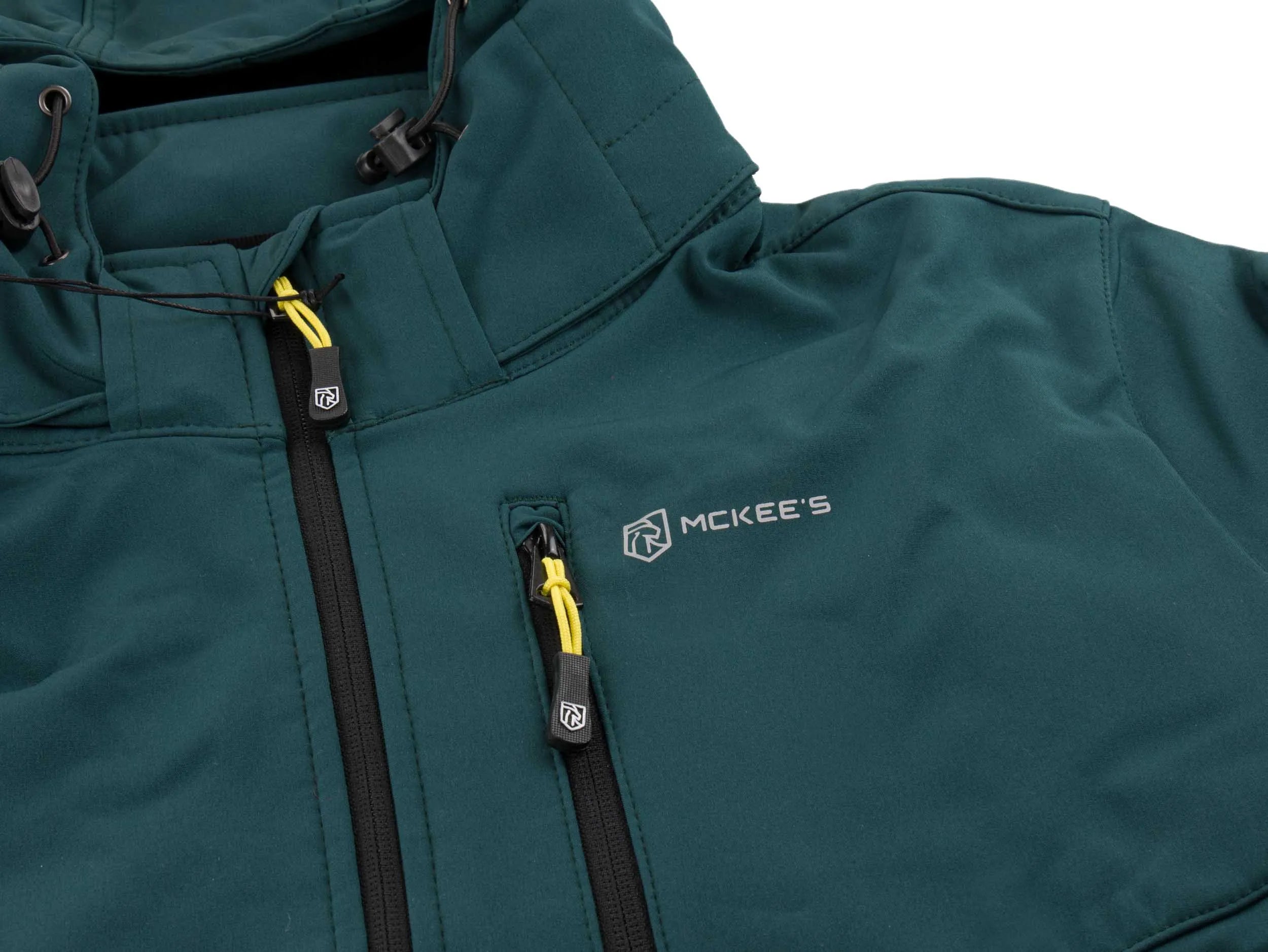 Jaqueta softshell masculina mckees dry floresta verde l